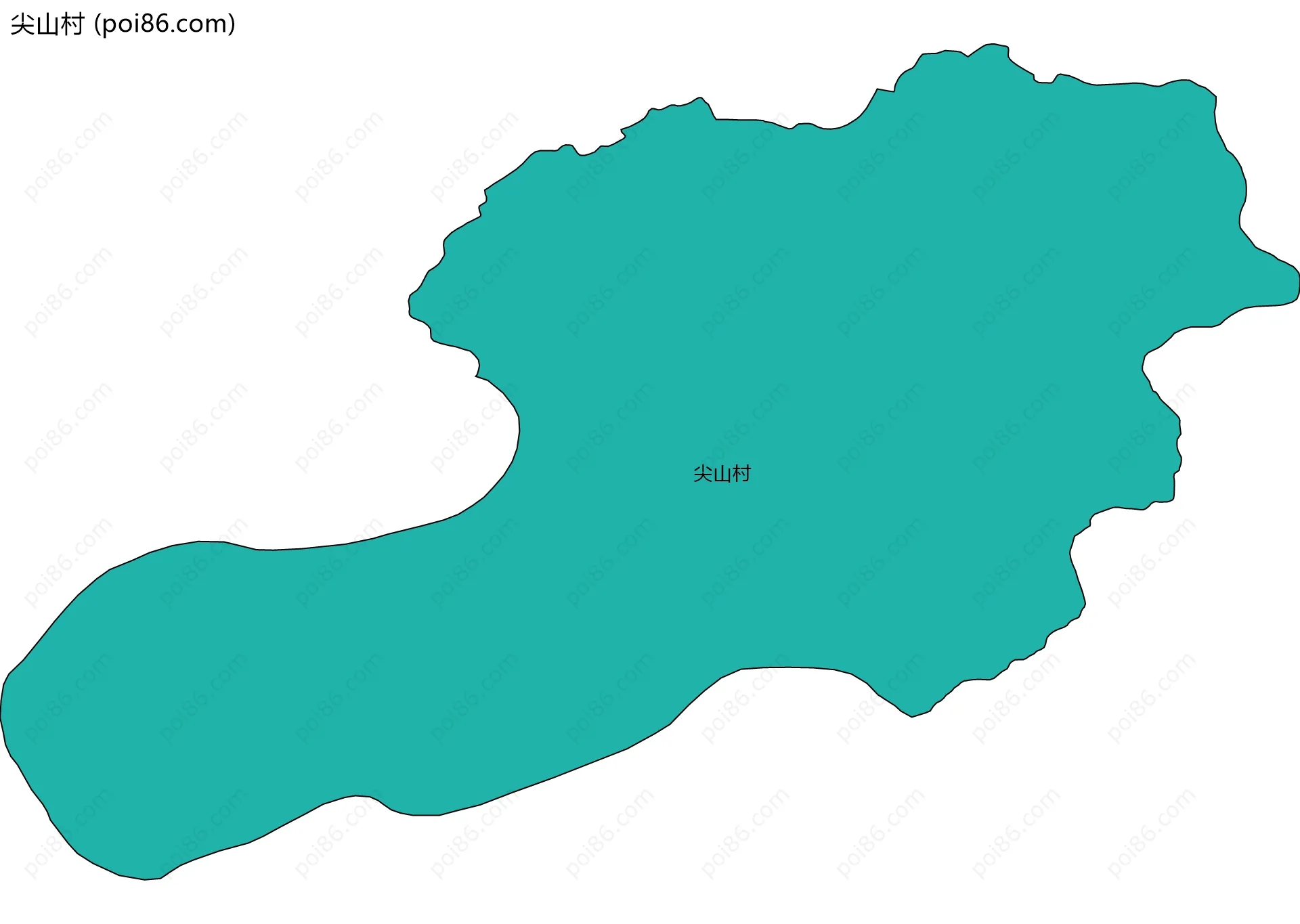 尖山村边界地图