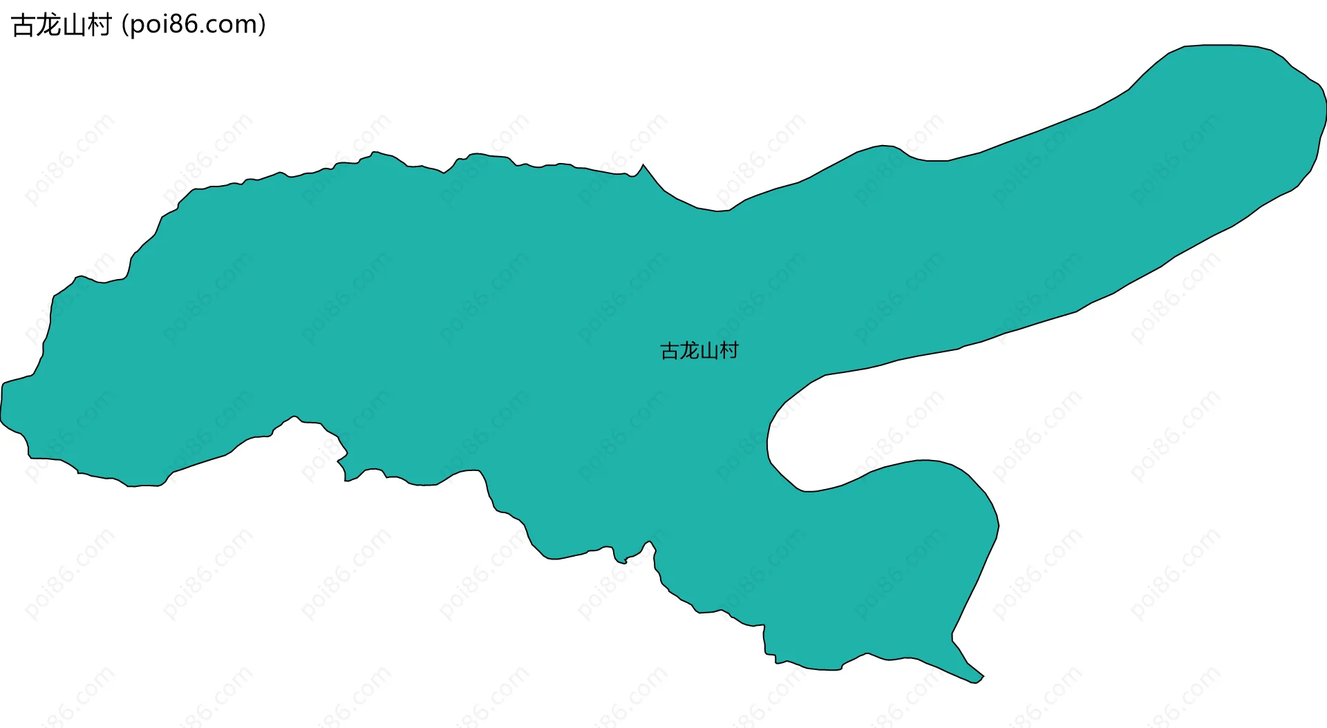 古龙山村边界地图