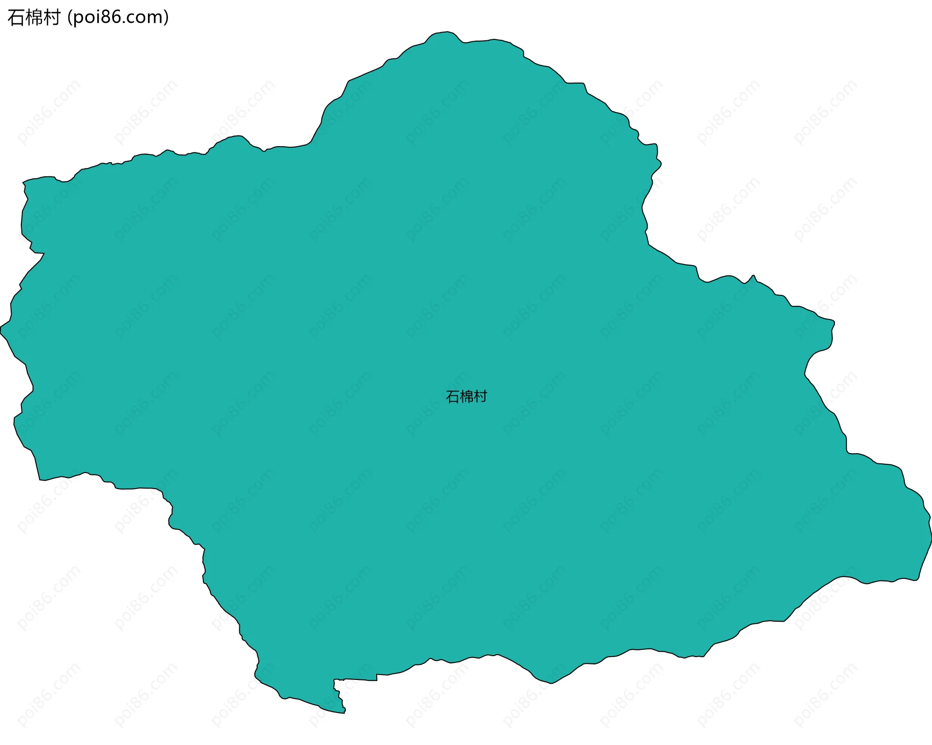 石棉村边界地图