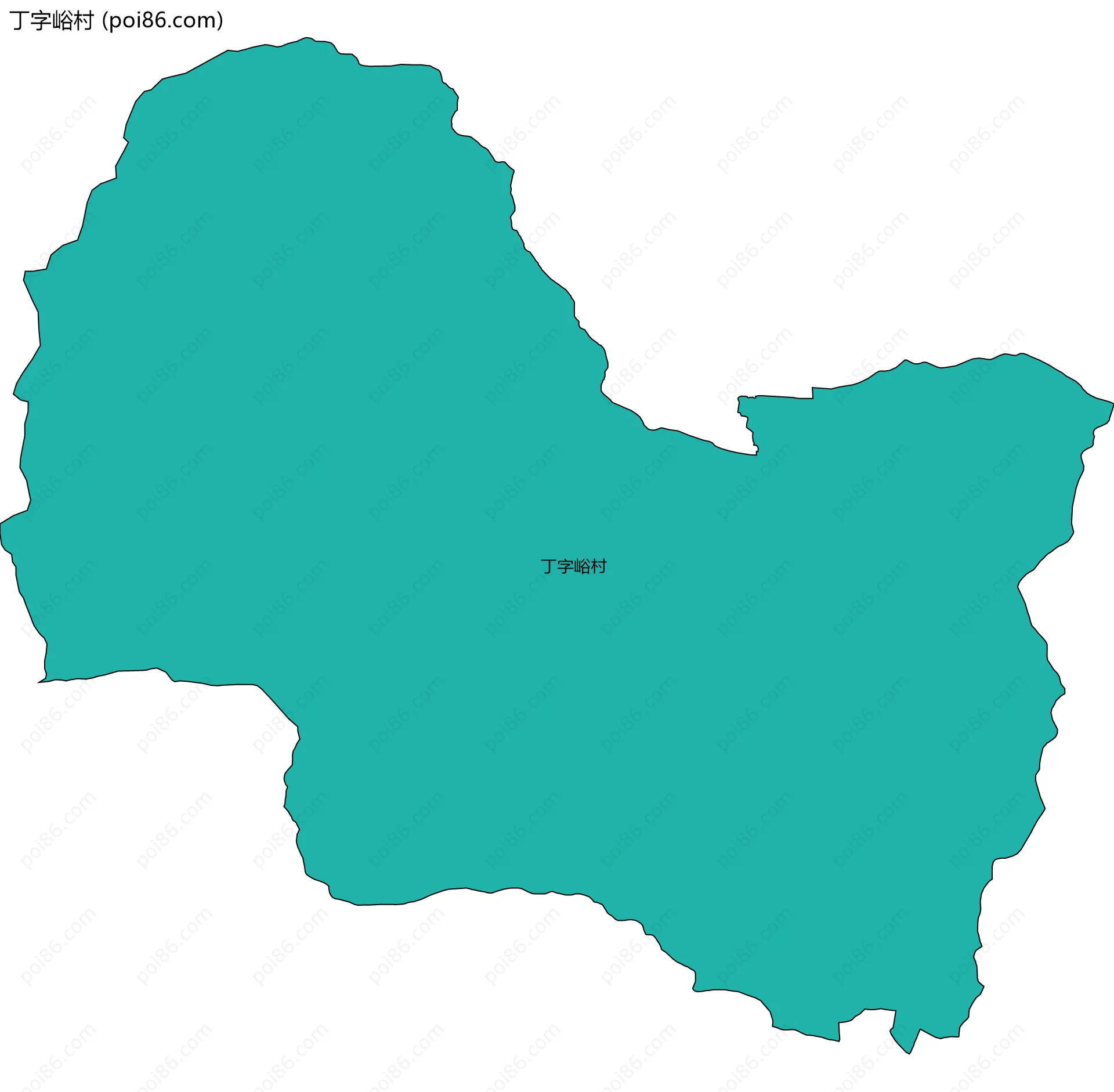 丁字峪村边界地图