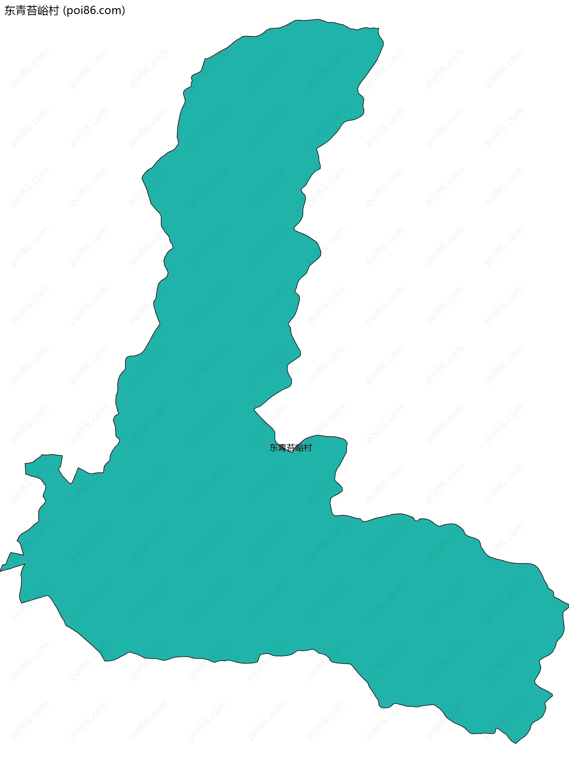 东青苔峪村边界地图