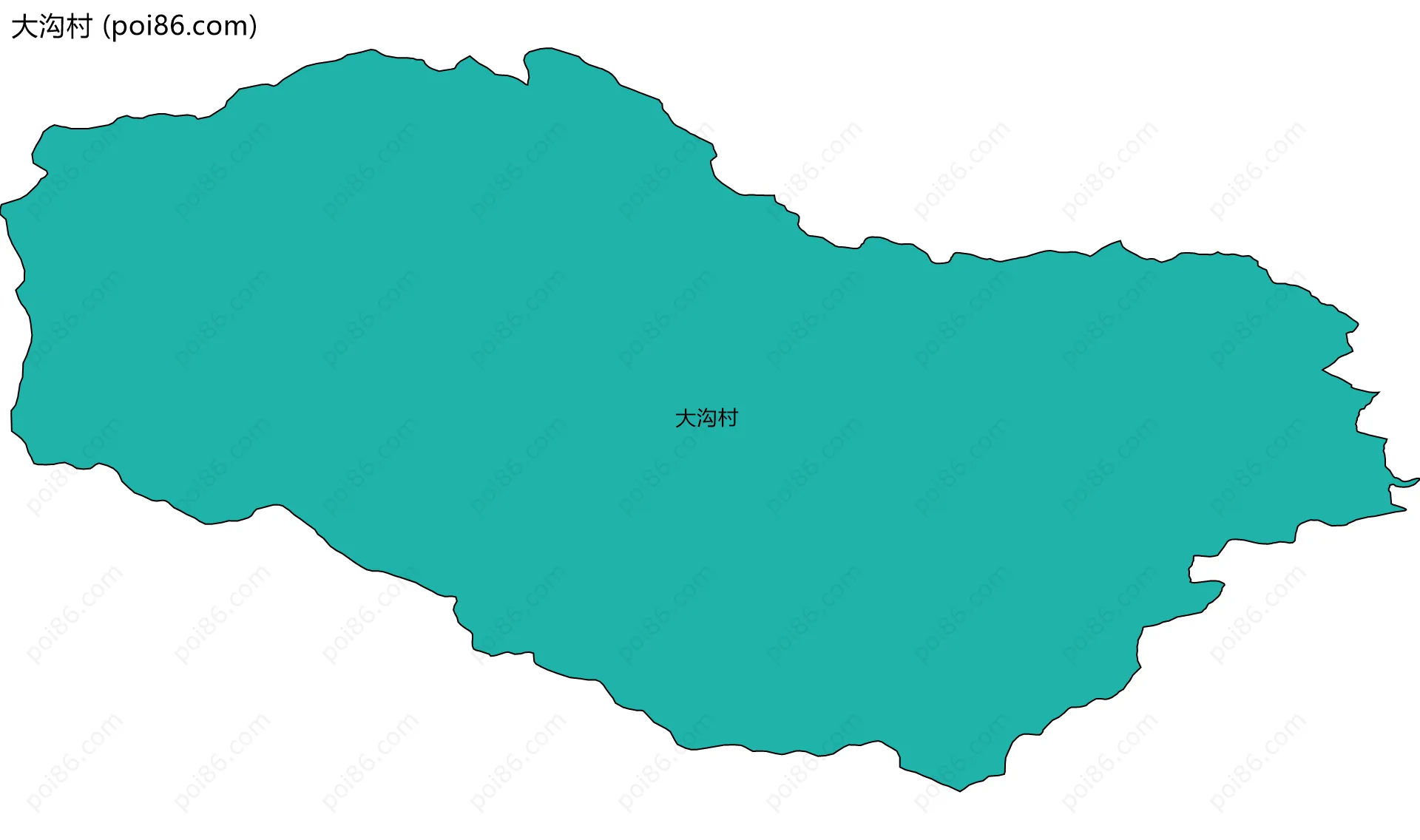 大沟村边界地图