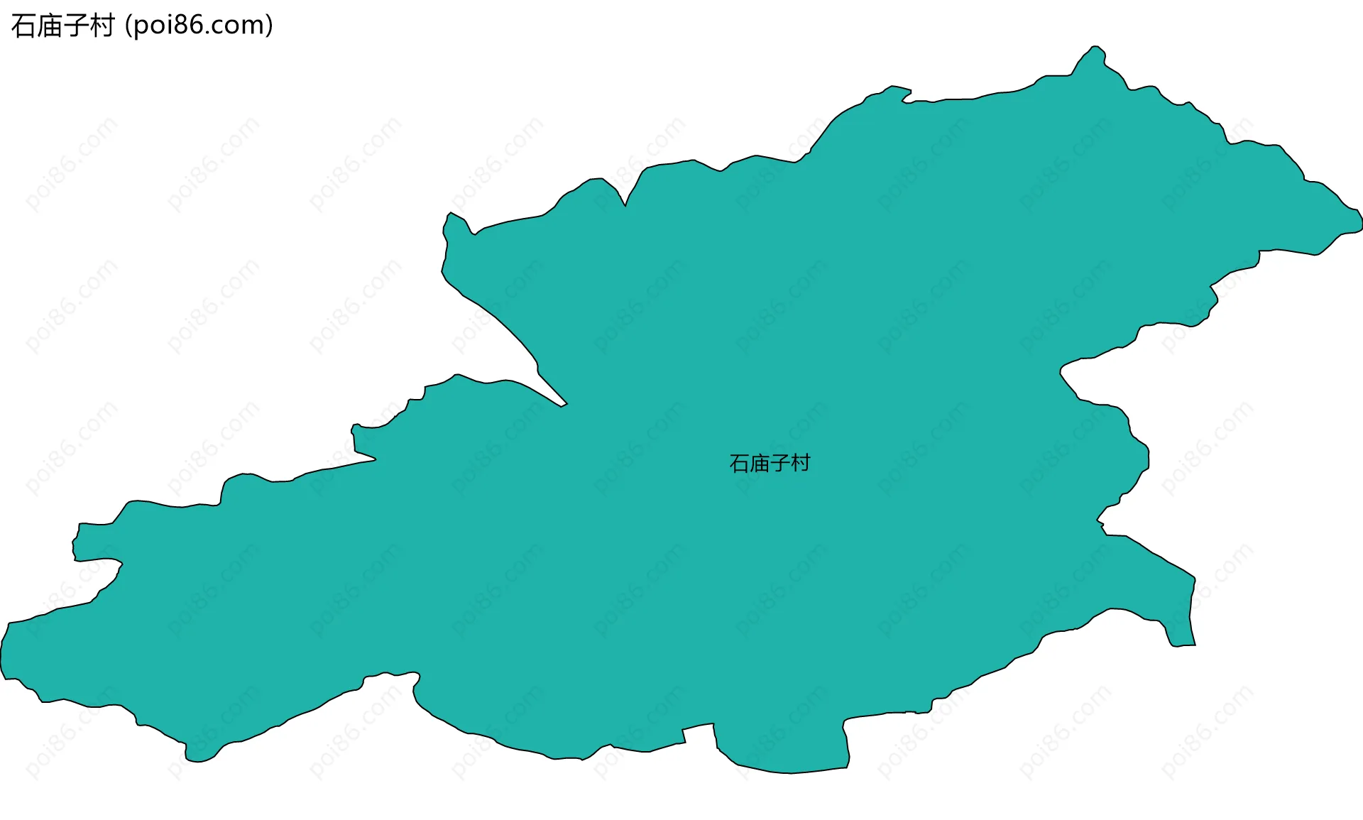 石庙子村边界地图