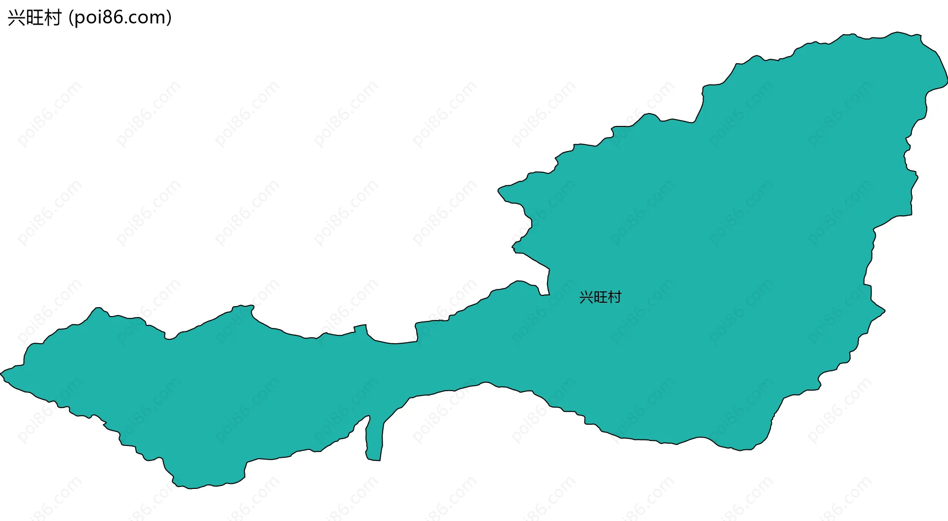 兴旺村边界地图