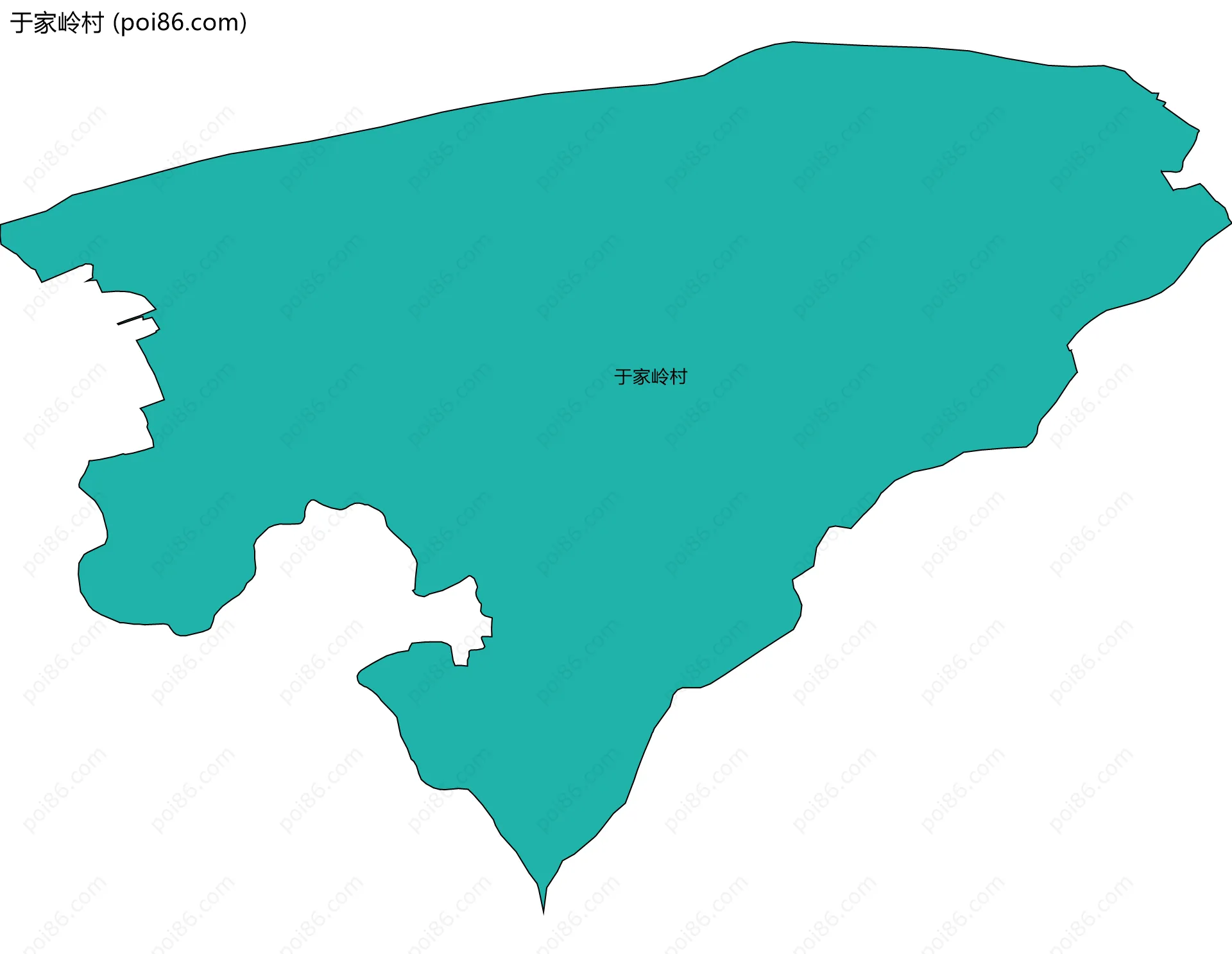 于家岭村边界地图
