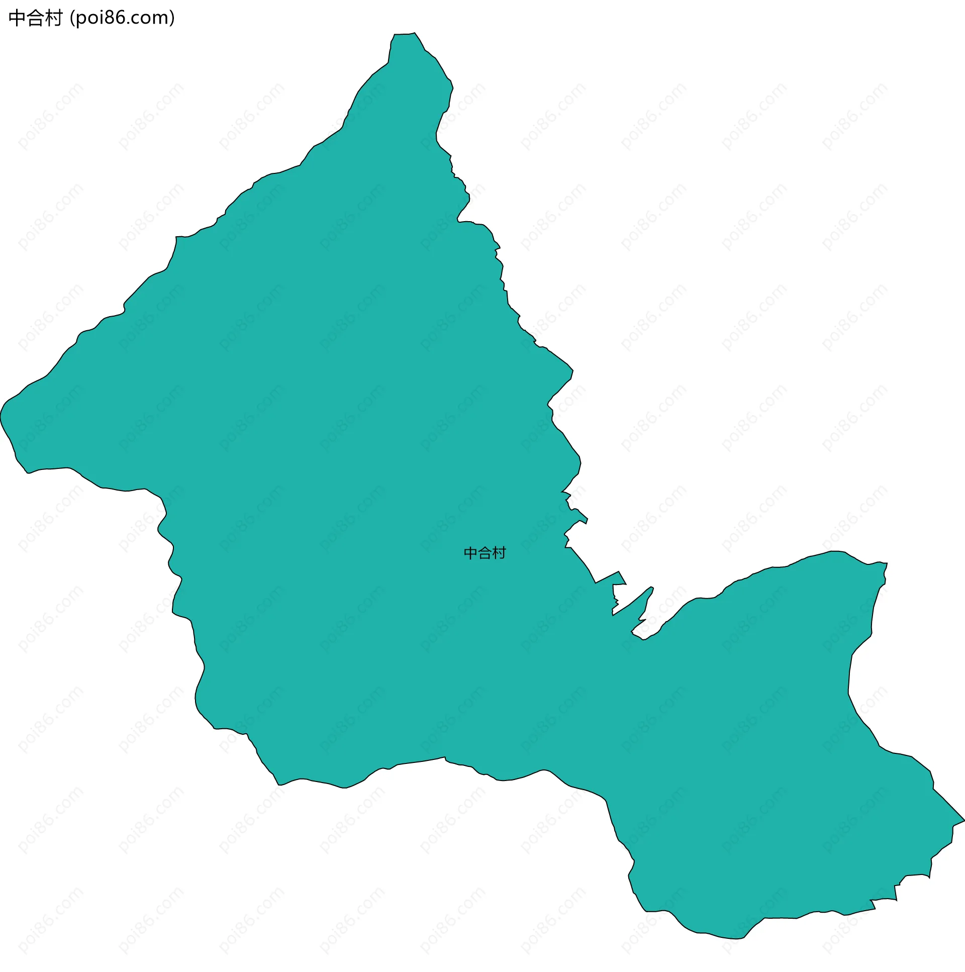 中合村边界地图