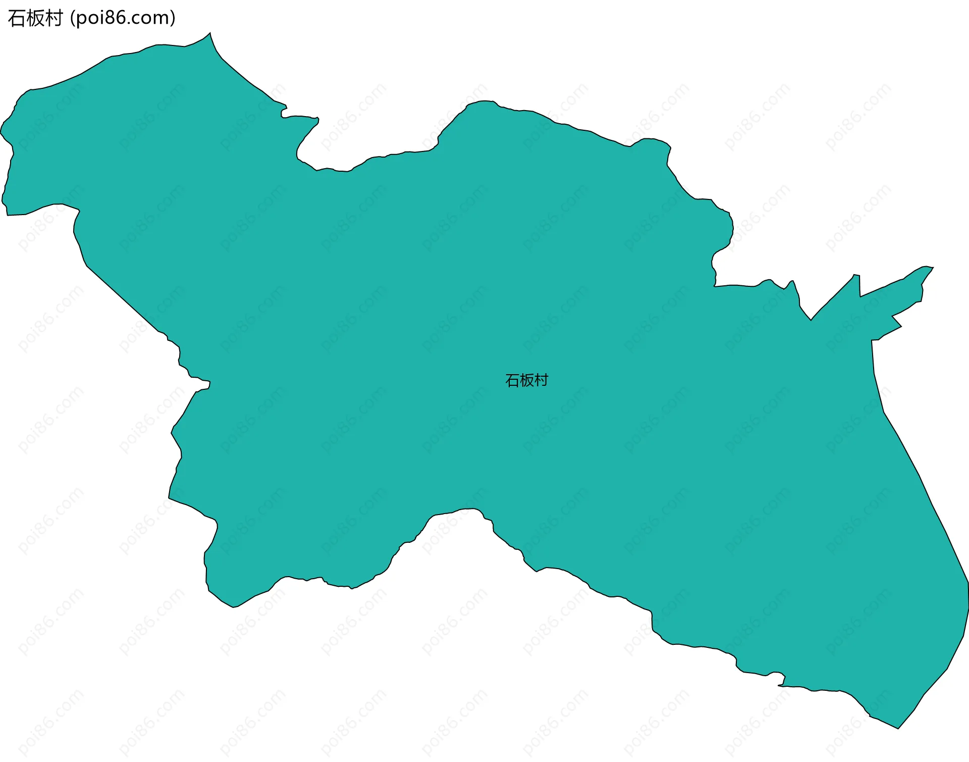 石板村边界地图