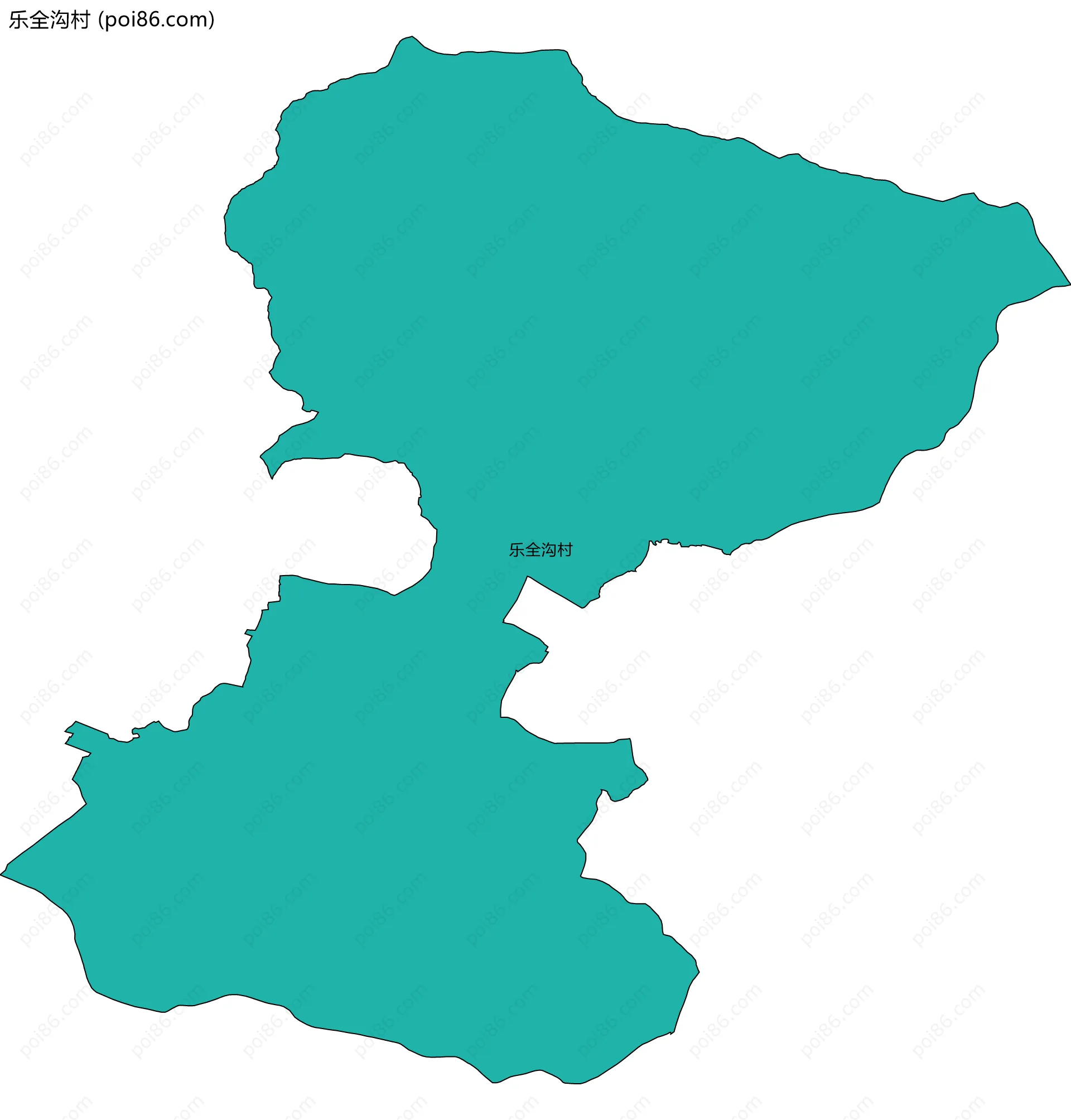 乐全沟村边界地图