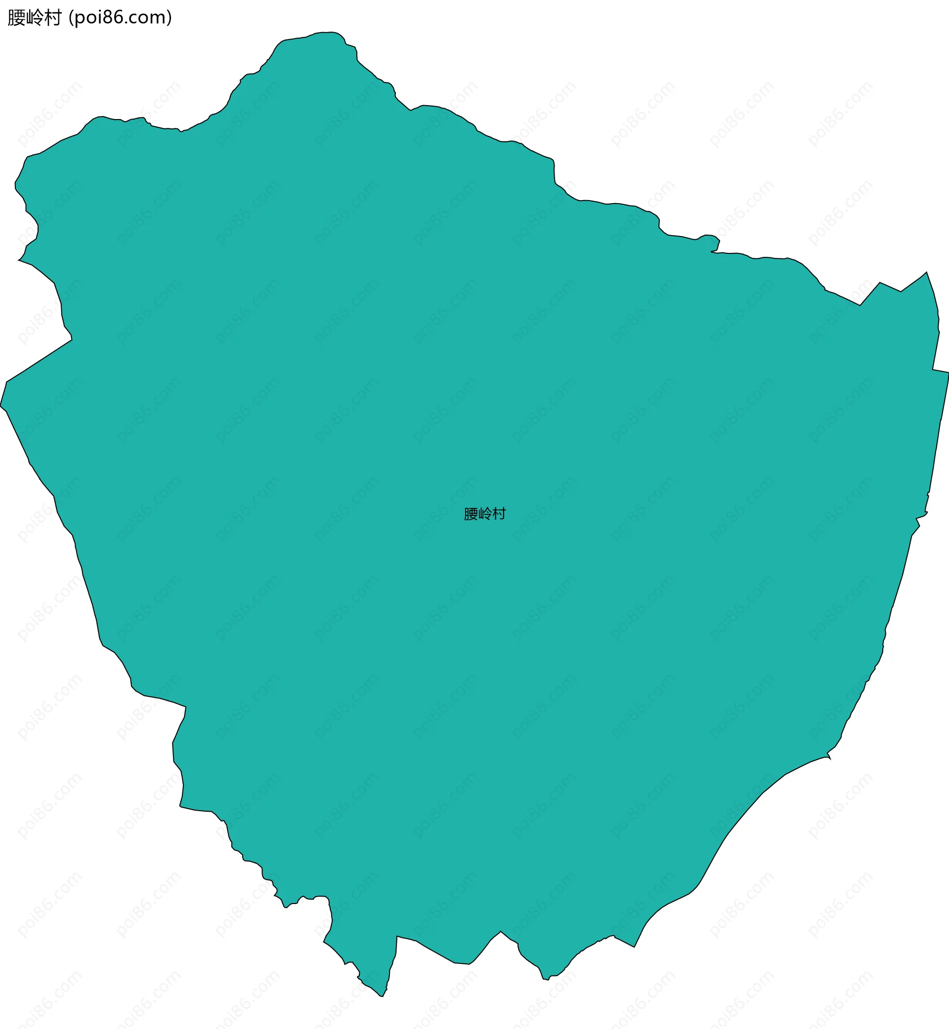 腰岭村边界地图