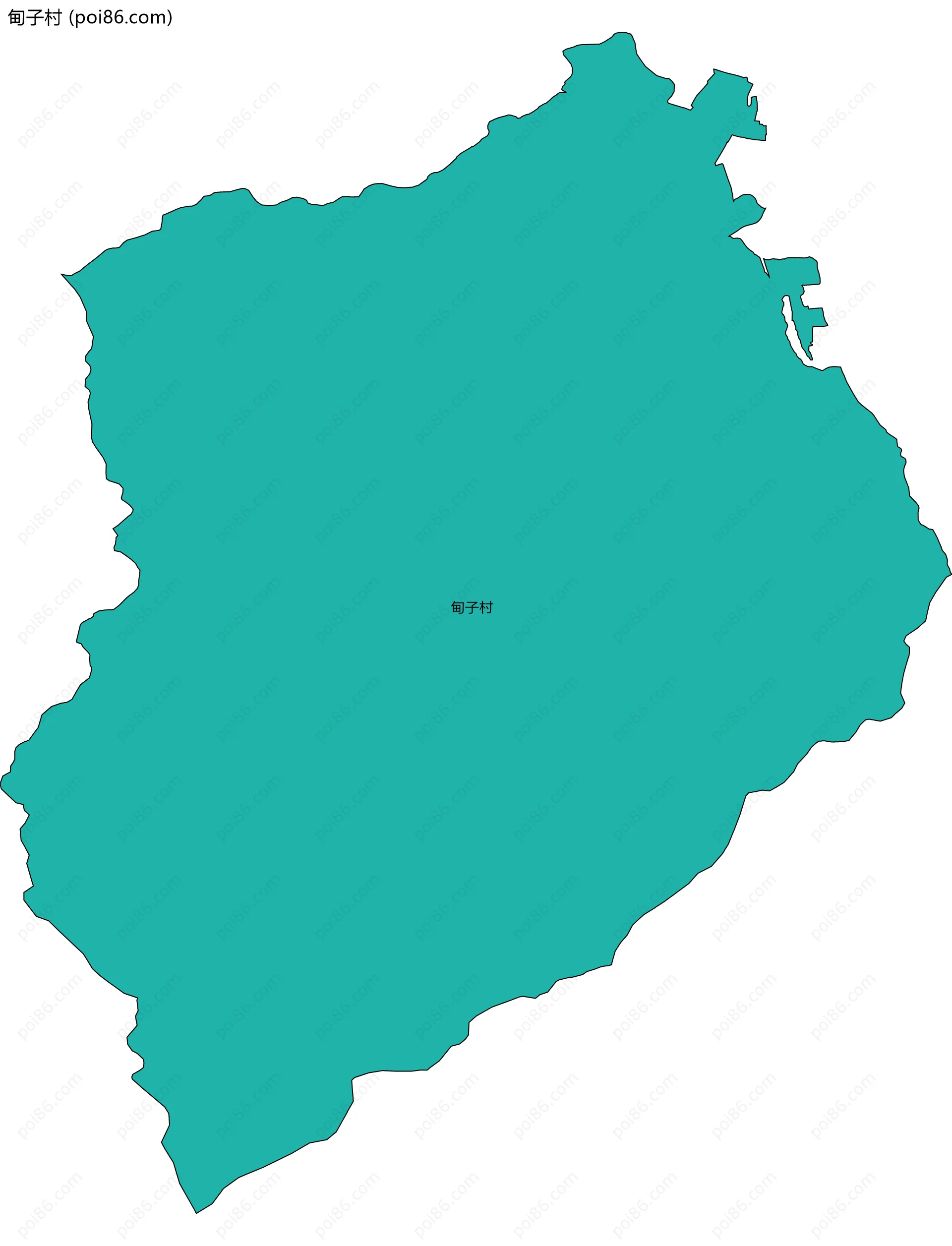 甸子村边界地图