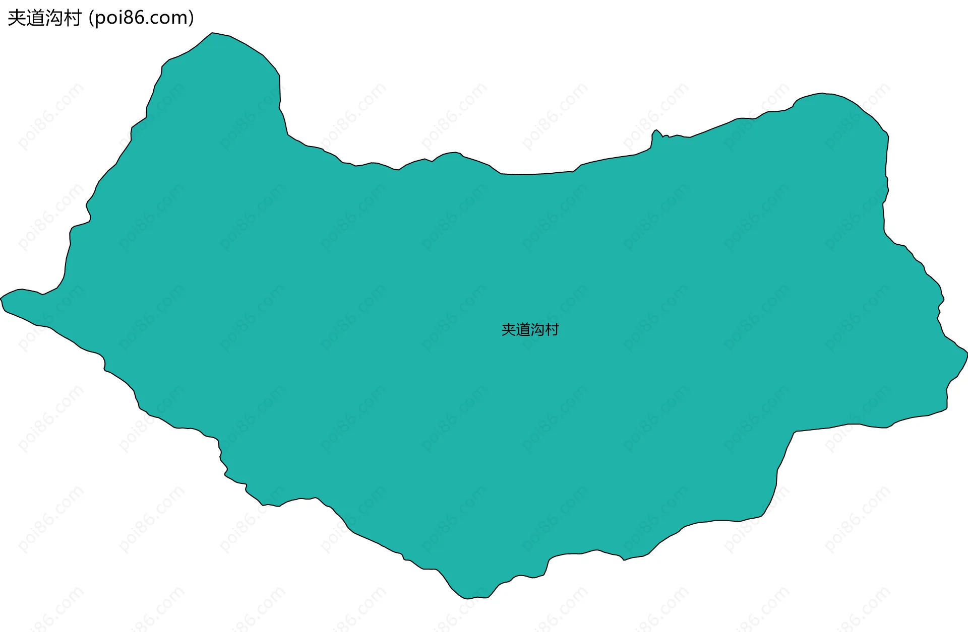 夹道沟村边界地图