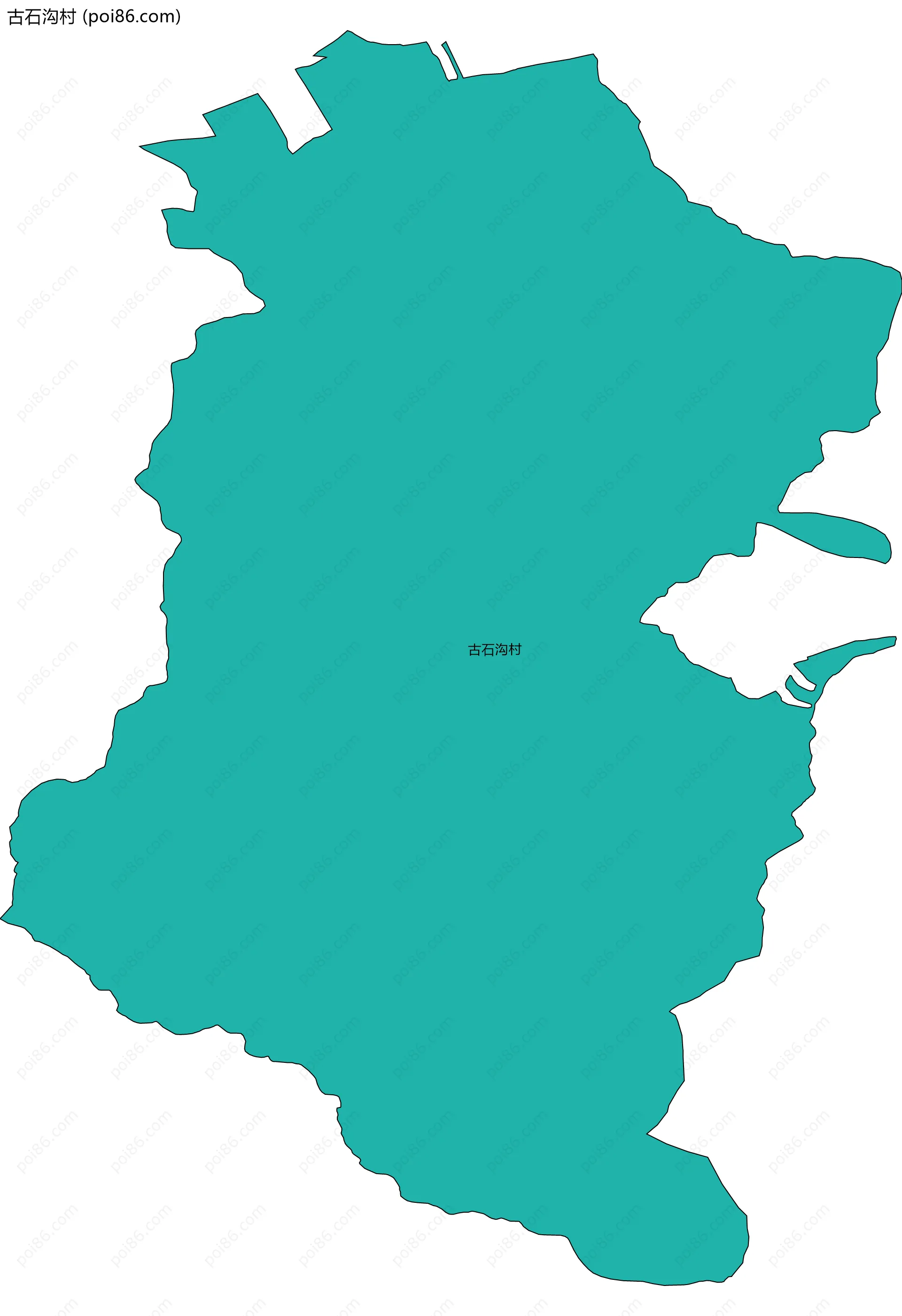 古石沟村边界地图