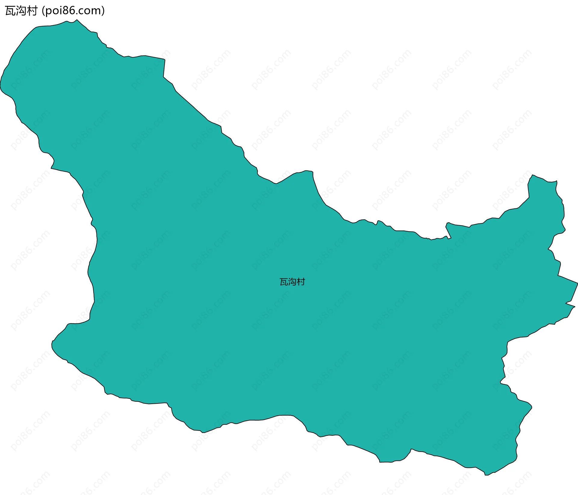 瓦沟村边界地图