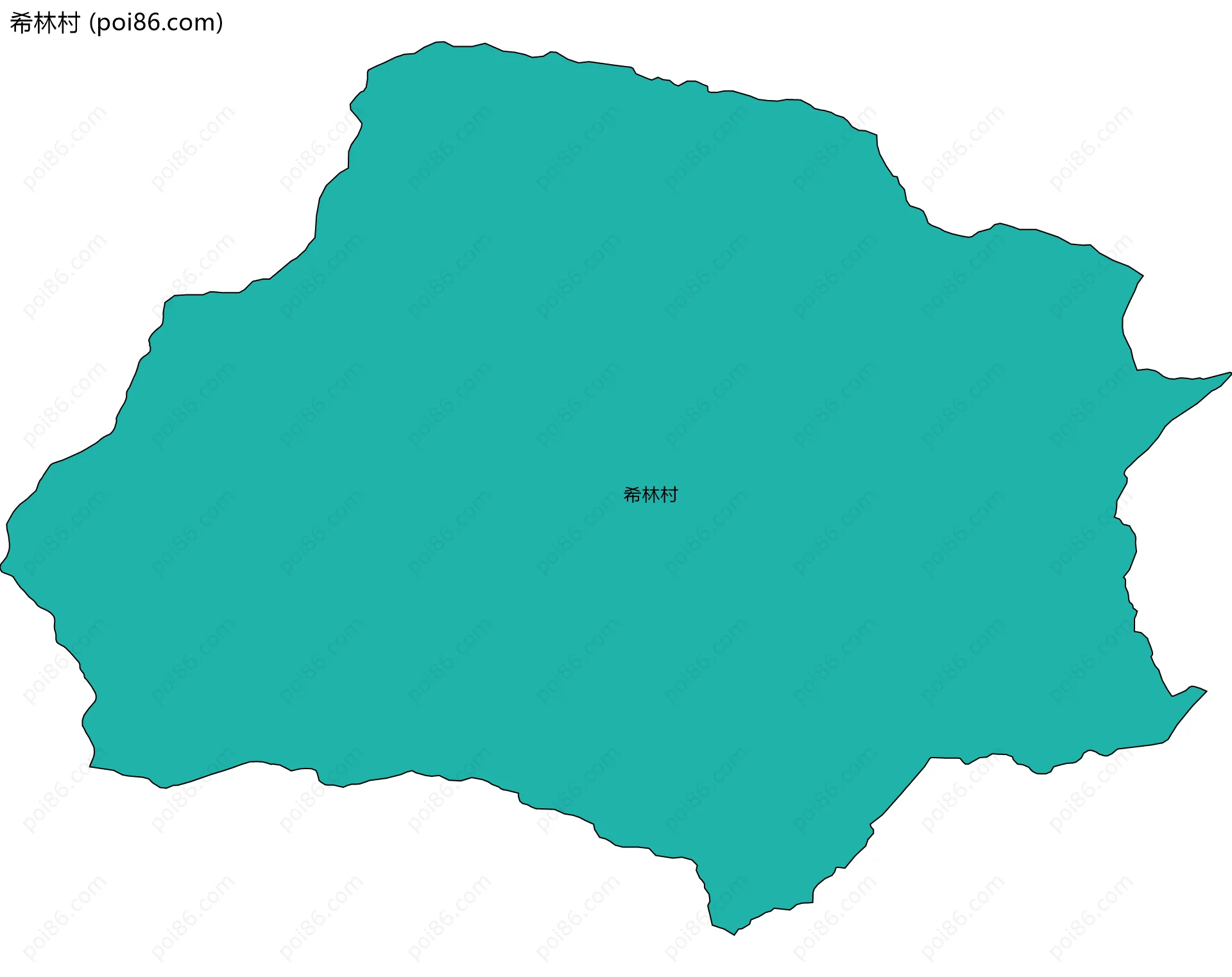 希林村边界地图