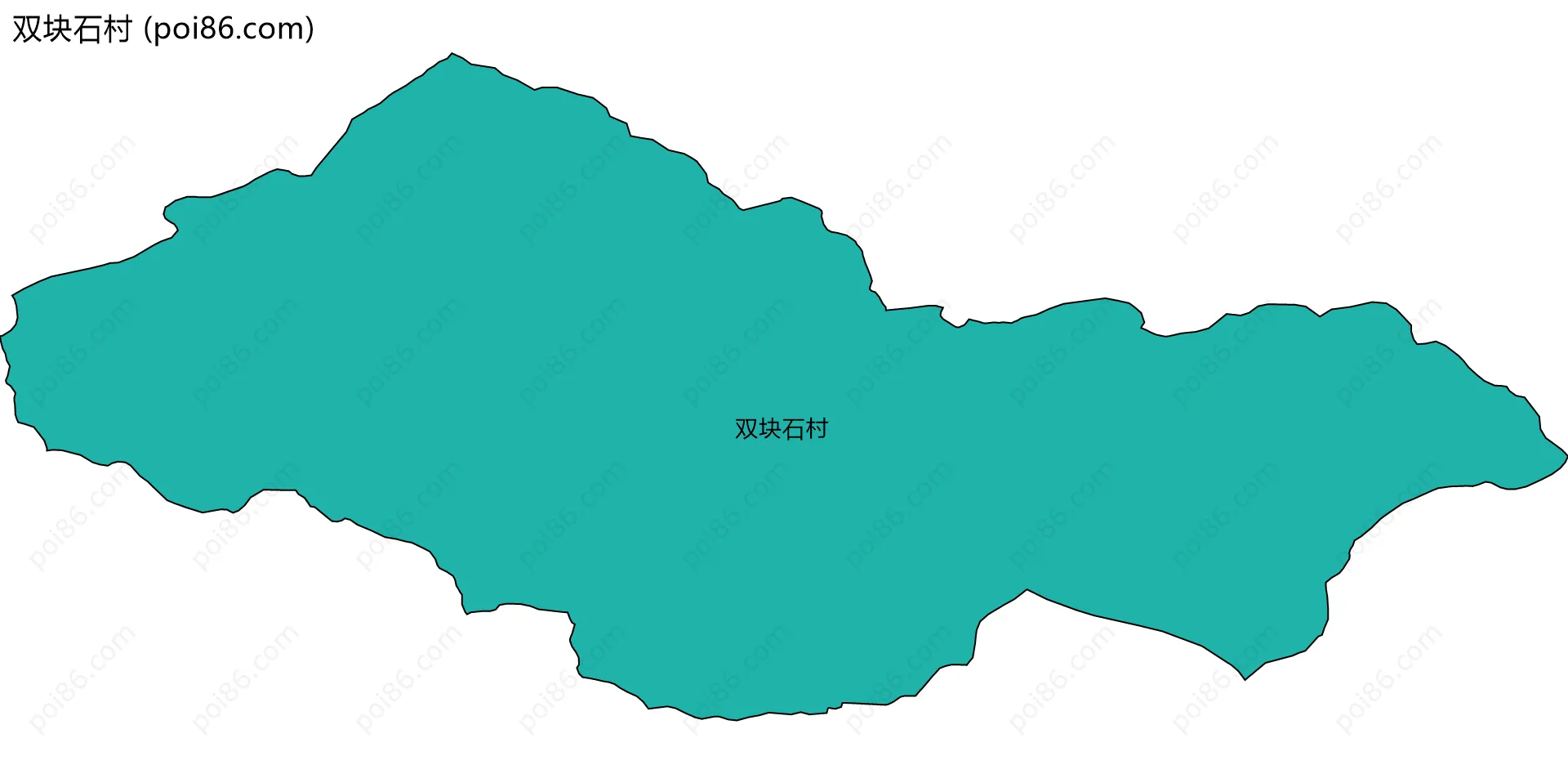 双块石村边界地图