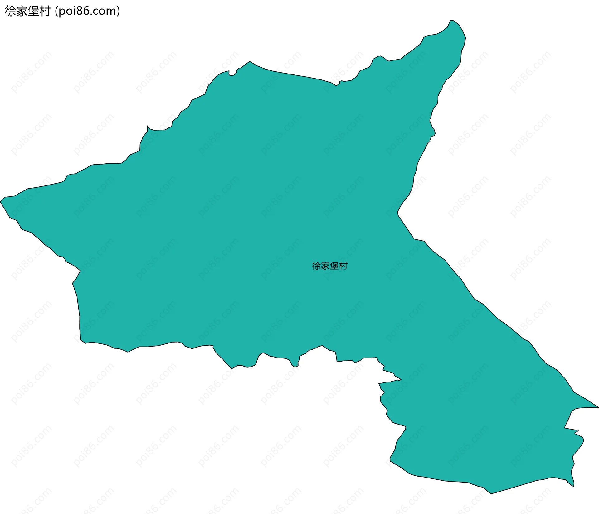 徐家堡村边界地图