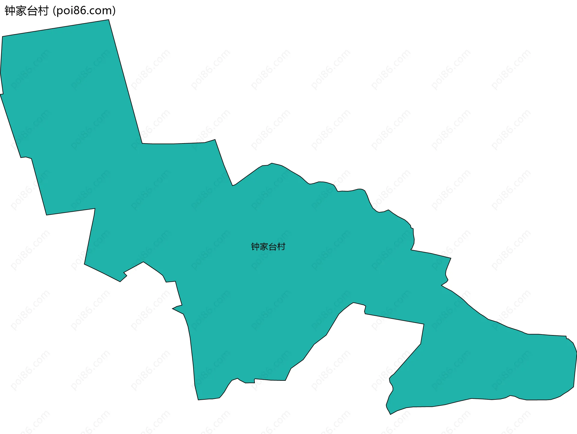 钟家台村边界地图