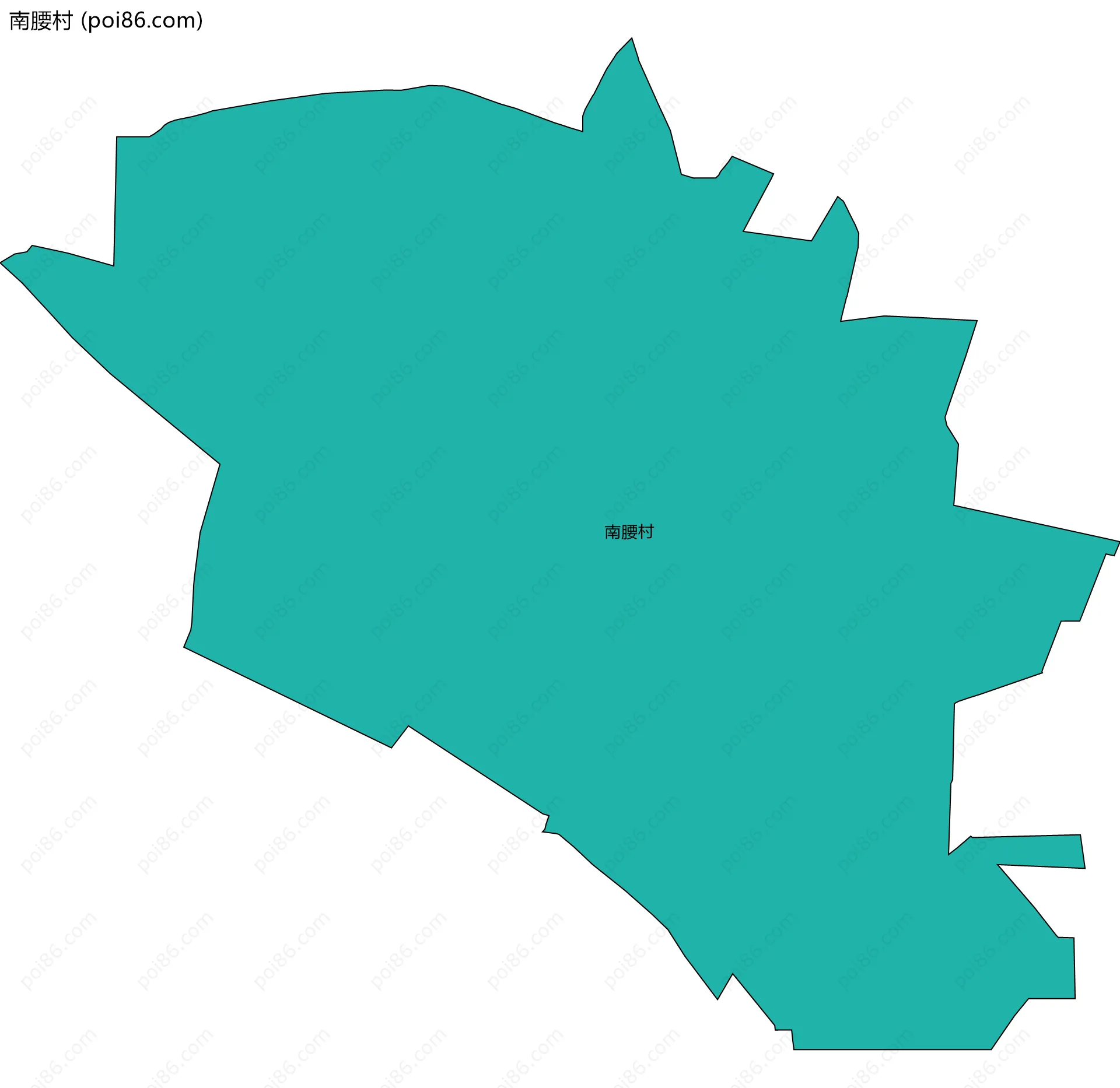 南腰村边界地图