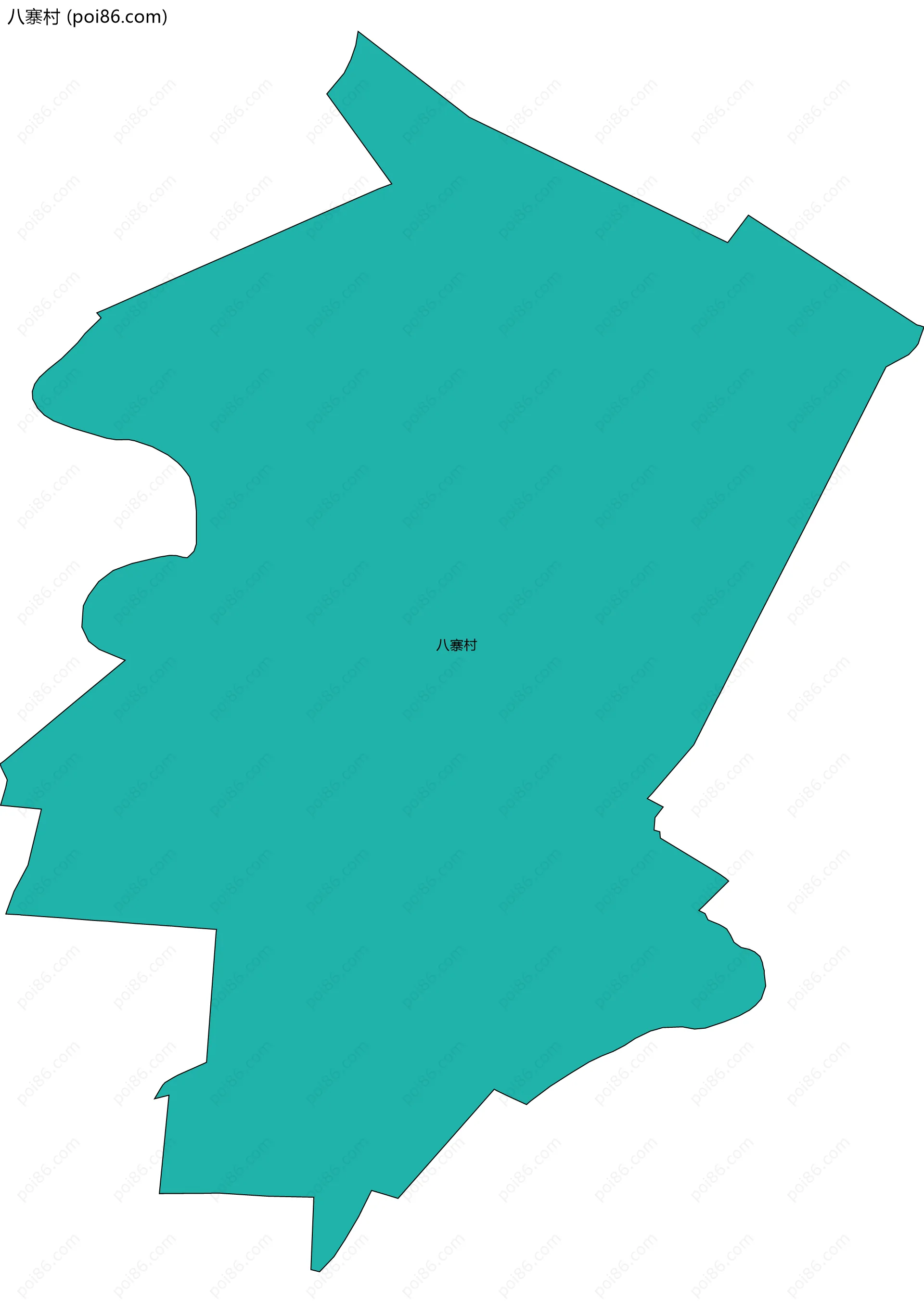 八寨村边界地图