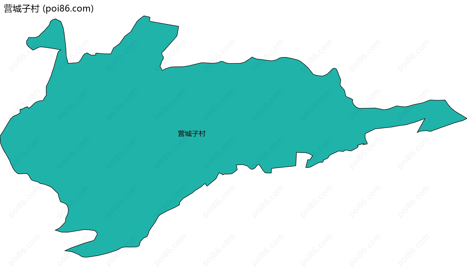 营城子村边界地图