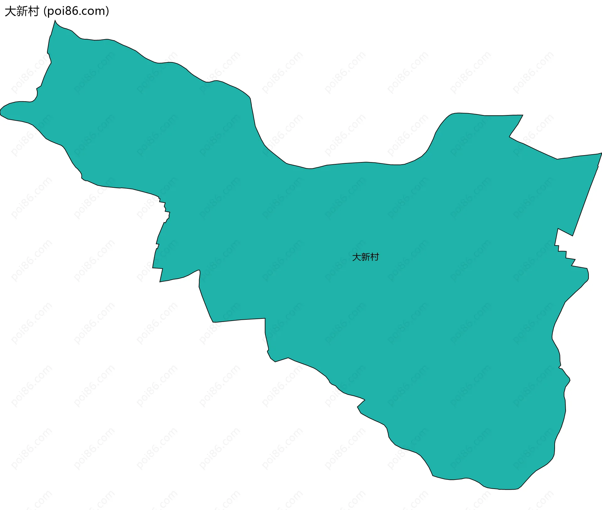 大新村边界地图