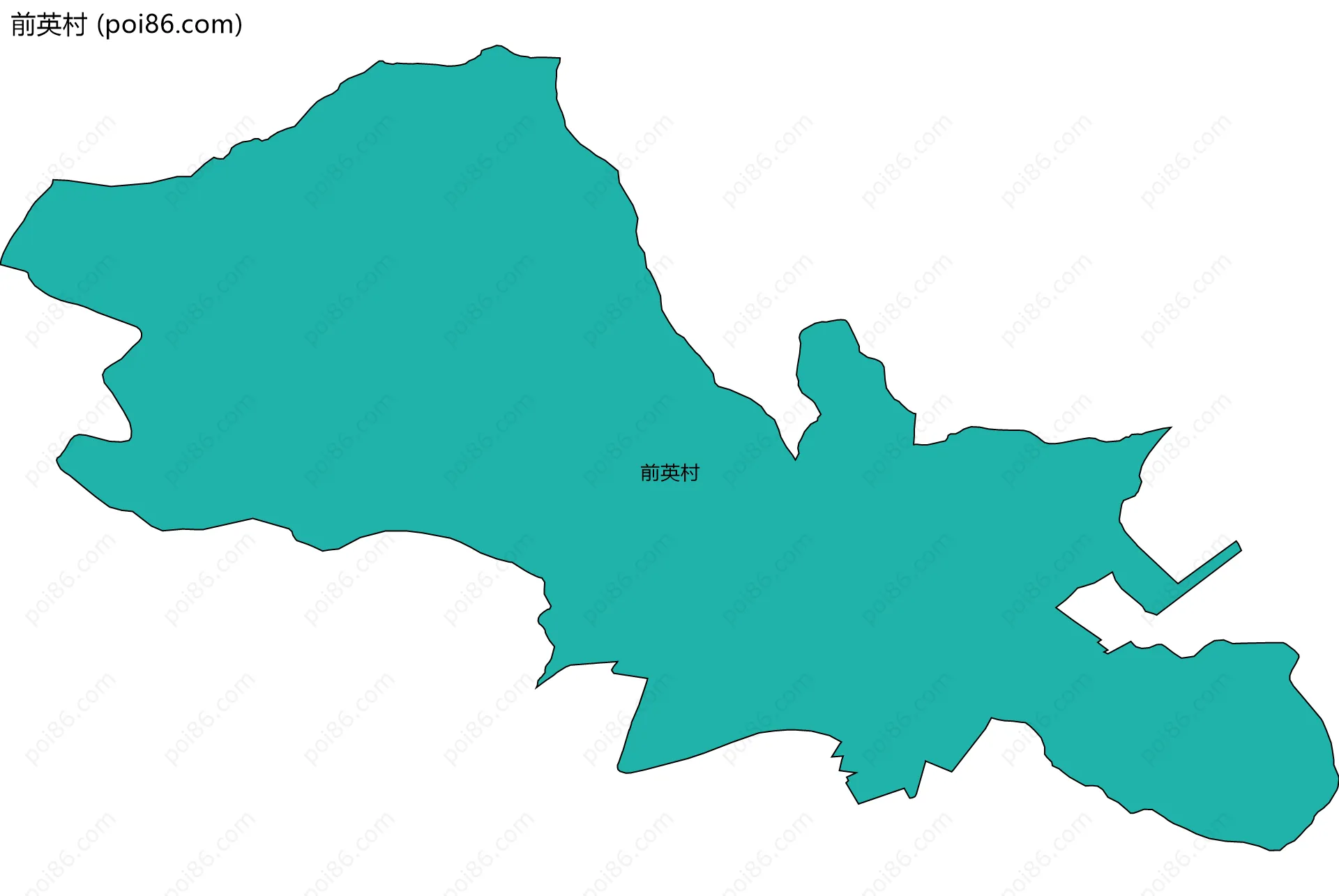 前英村边界地图