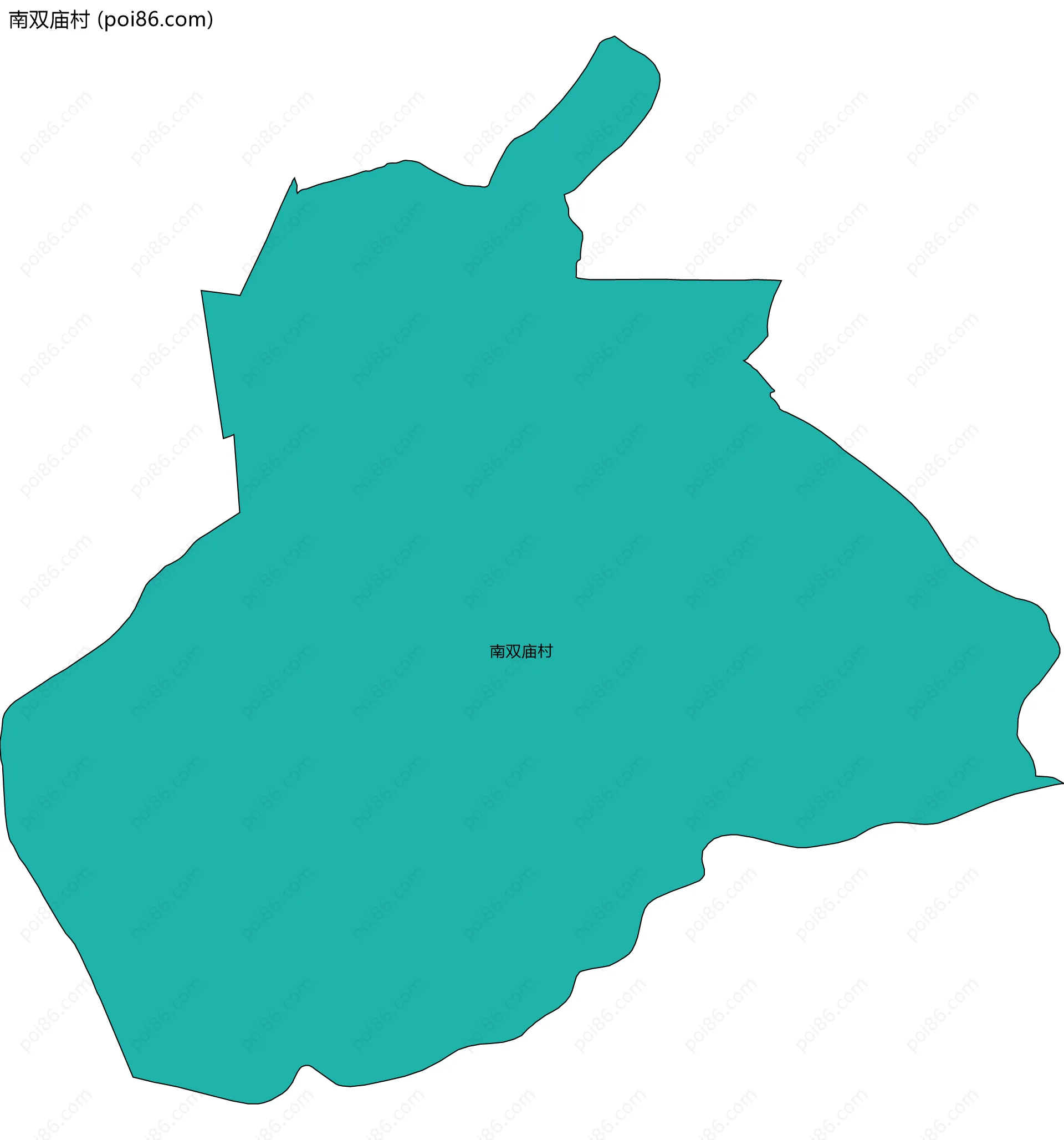 南双庙村边界地图
