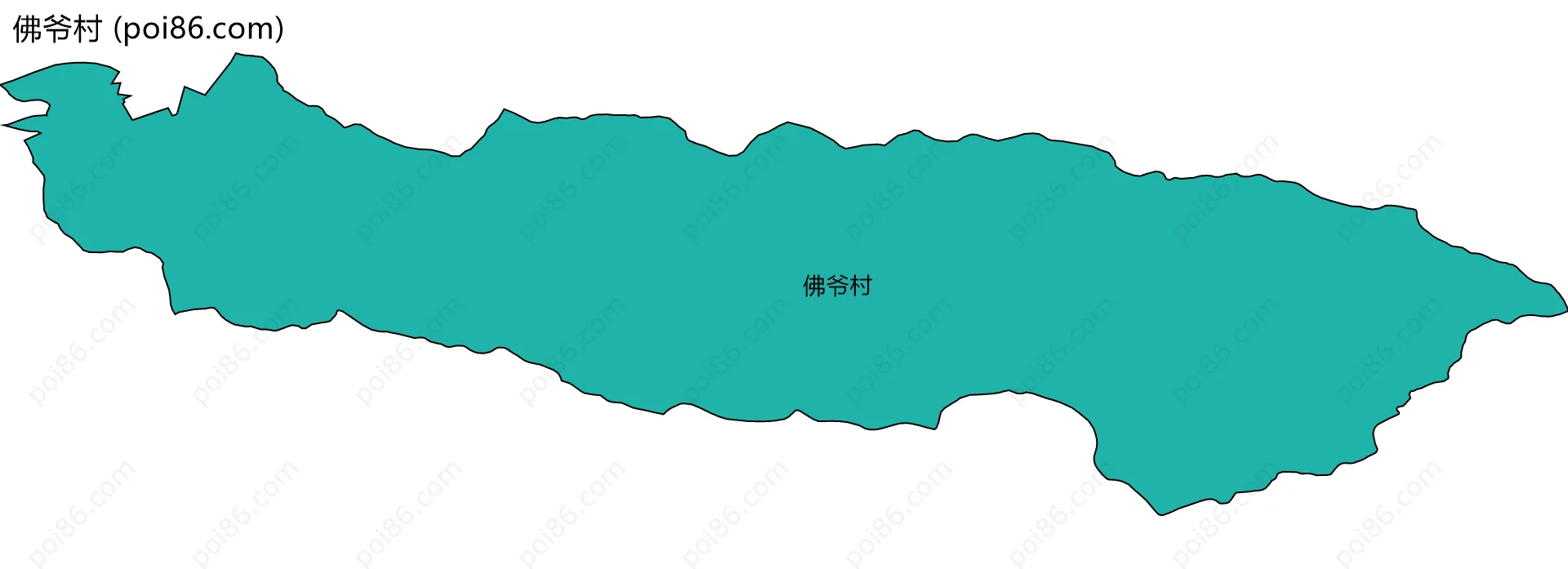 佛爷村边界地图