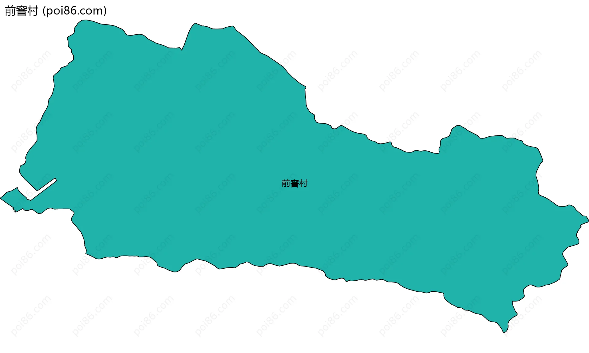 前窨村边界地图