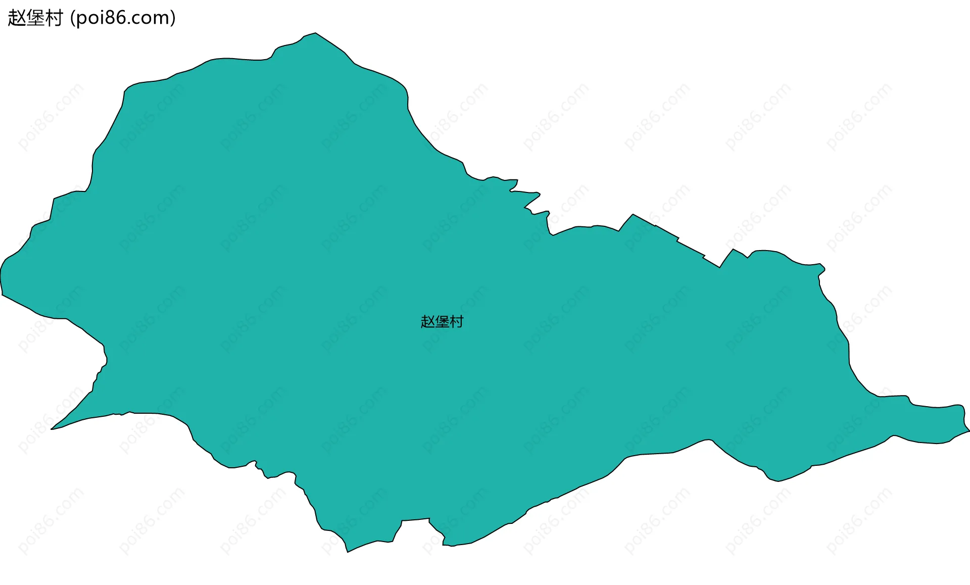 赵堡村边界地图