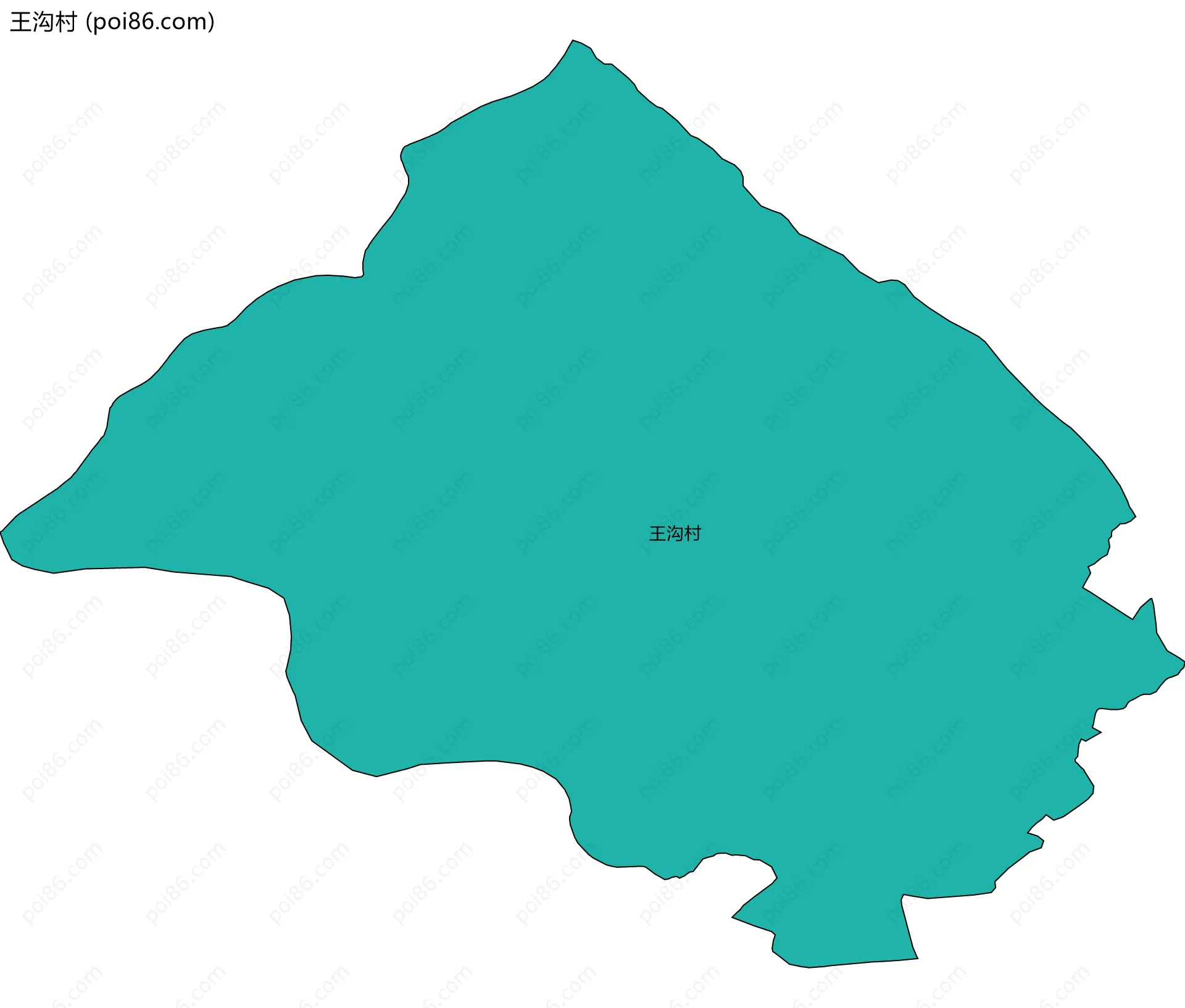 王沟村边界地图