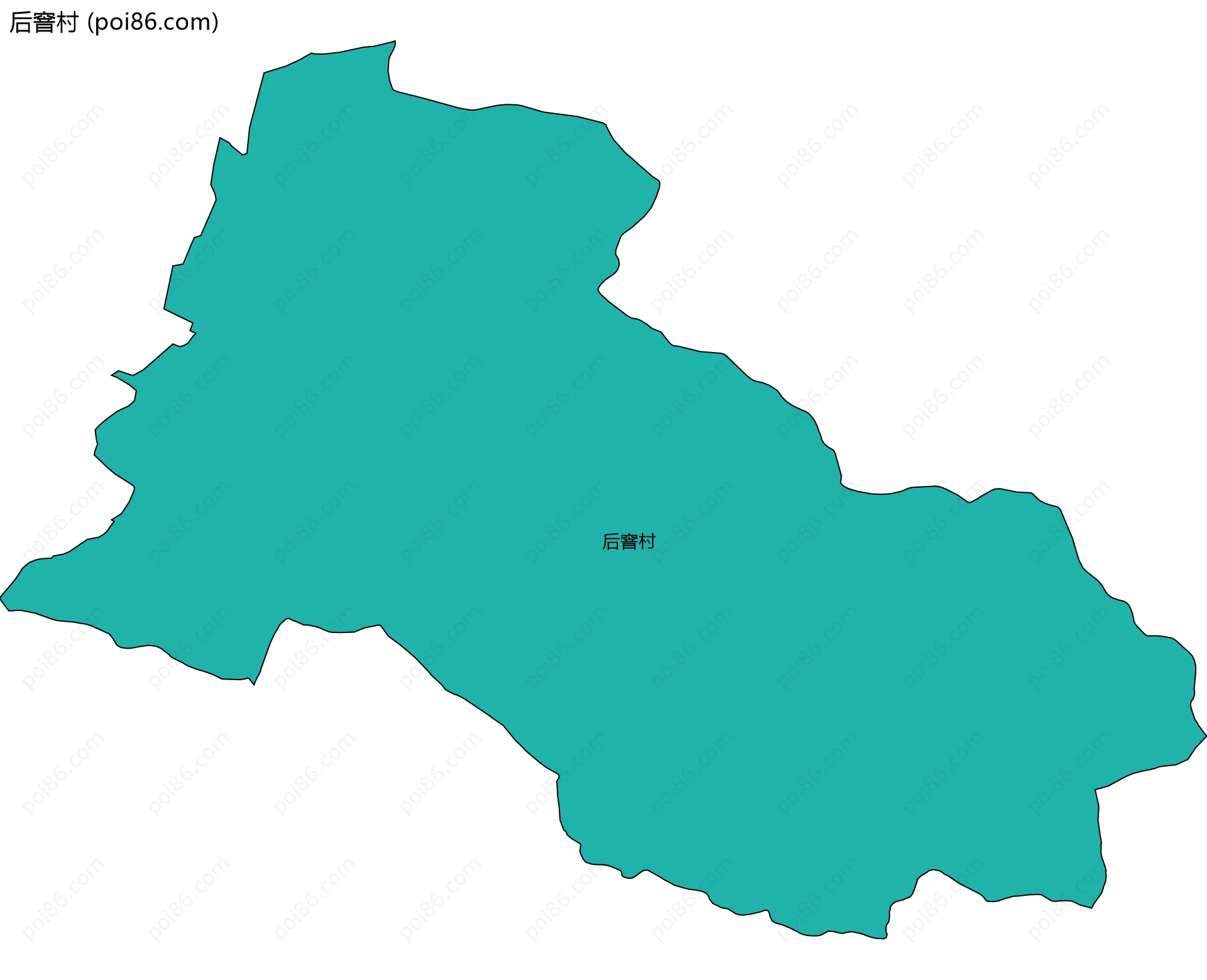 后窨村边界地图
