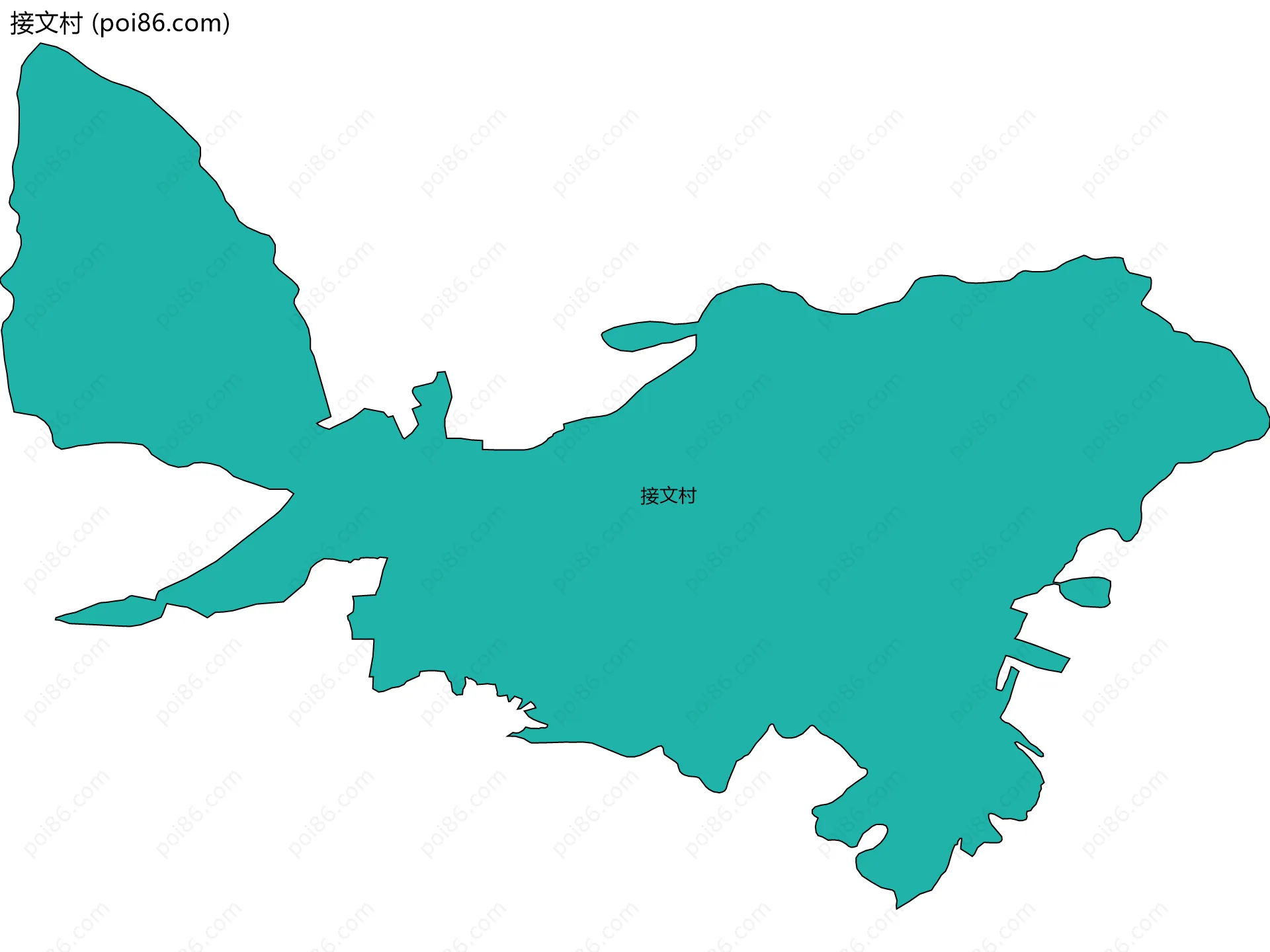 接文村边界地图