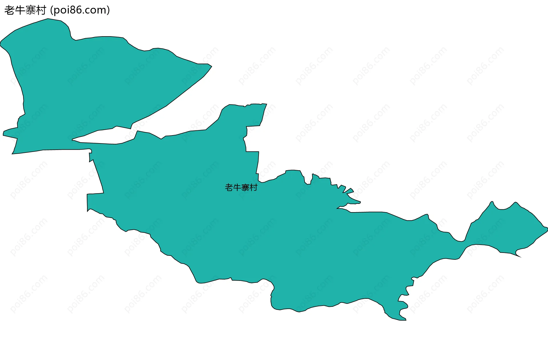 老牛寨村边界地图