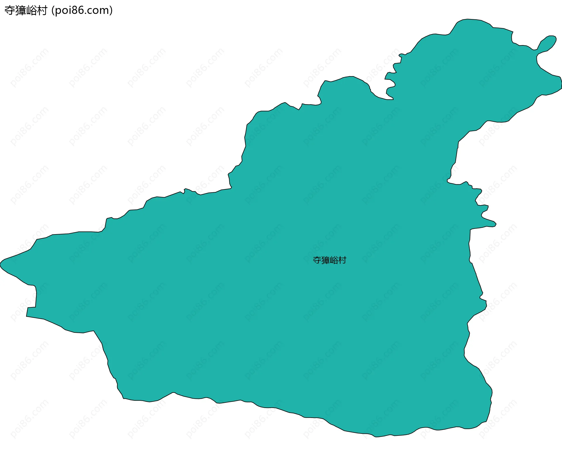 夺獐峪村边界地图