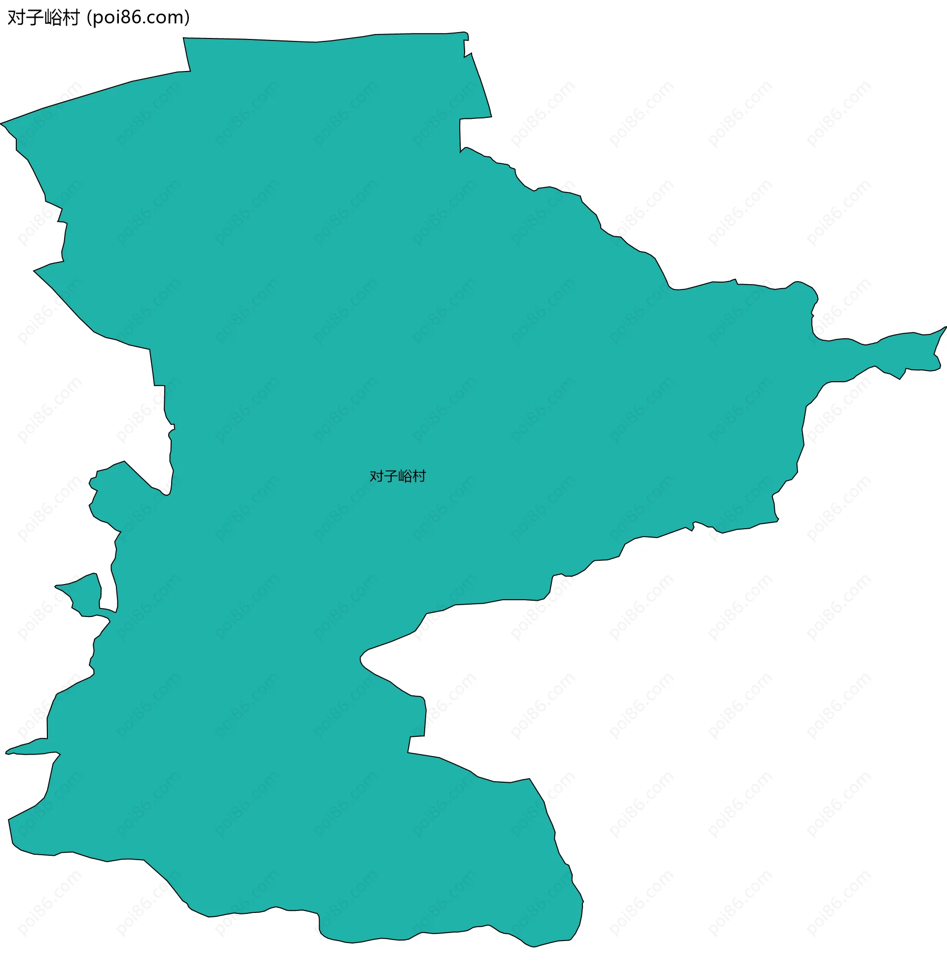 对子峪村边界地图