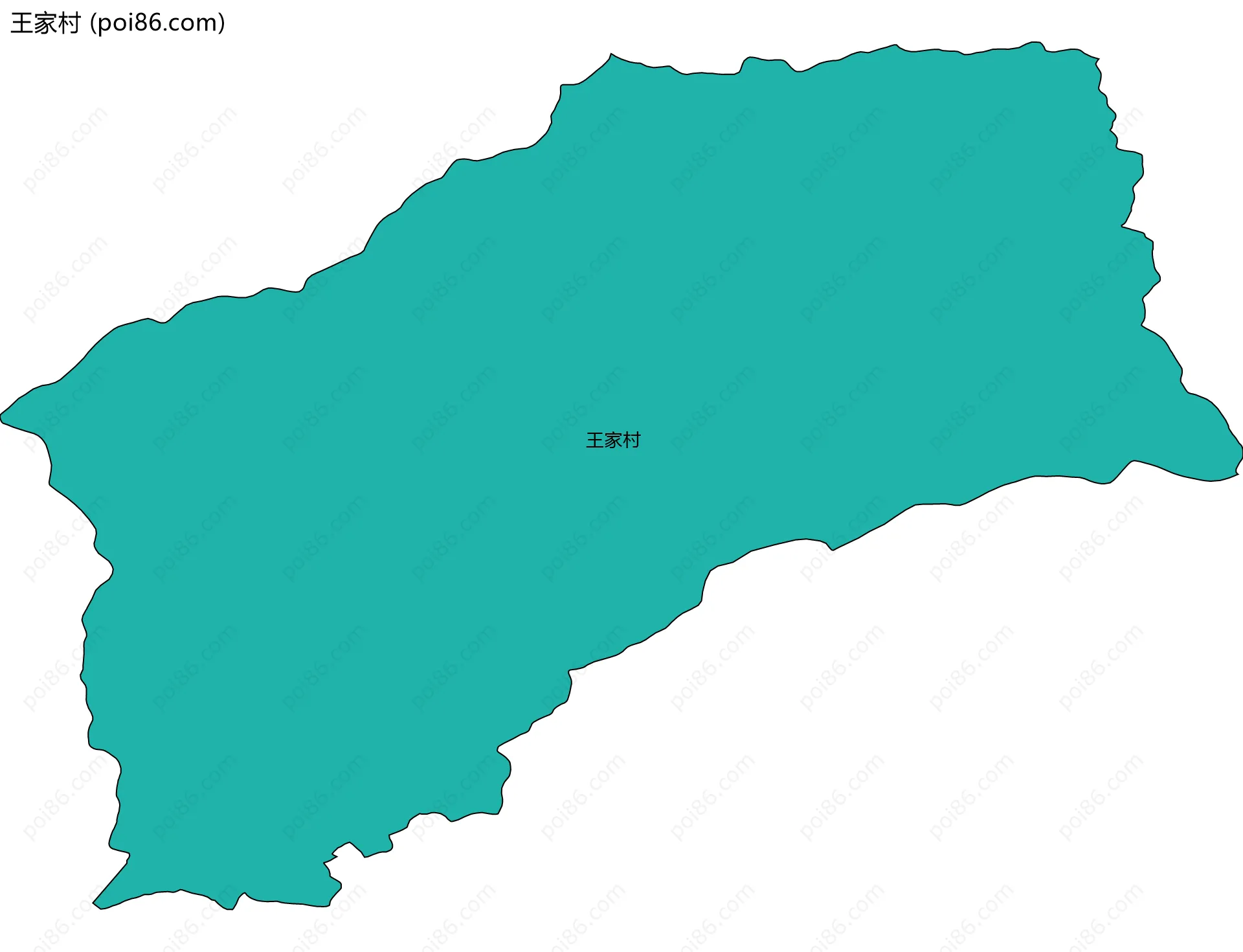 王家村边界地图