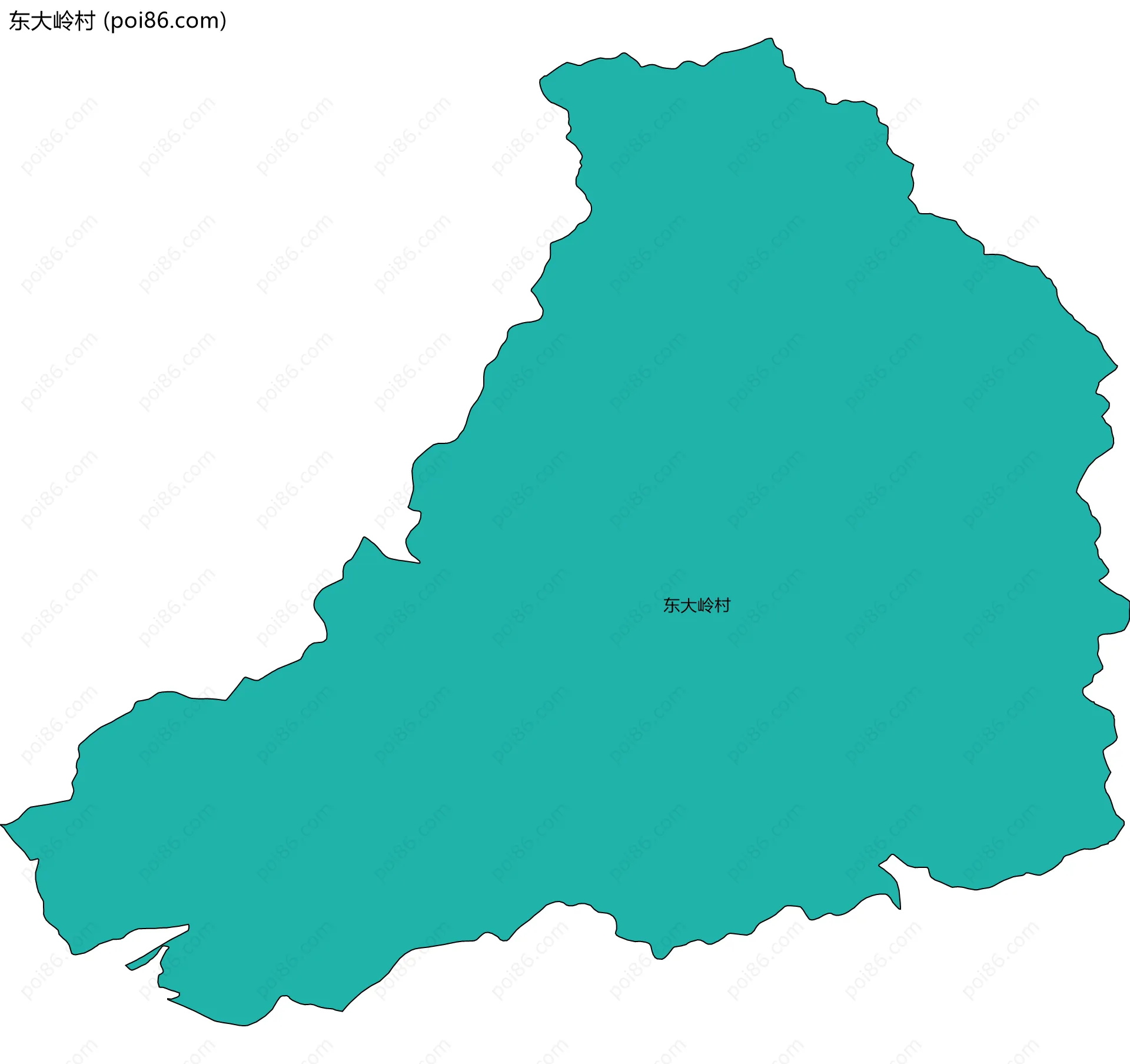 东大岭村边界地图