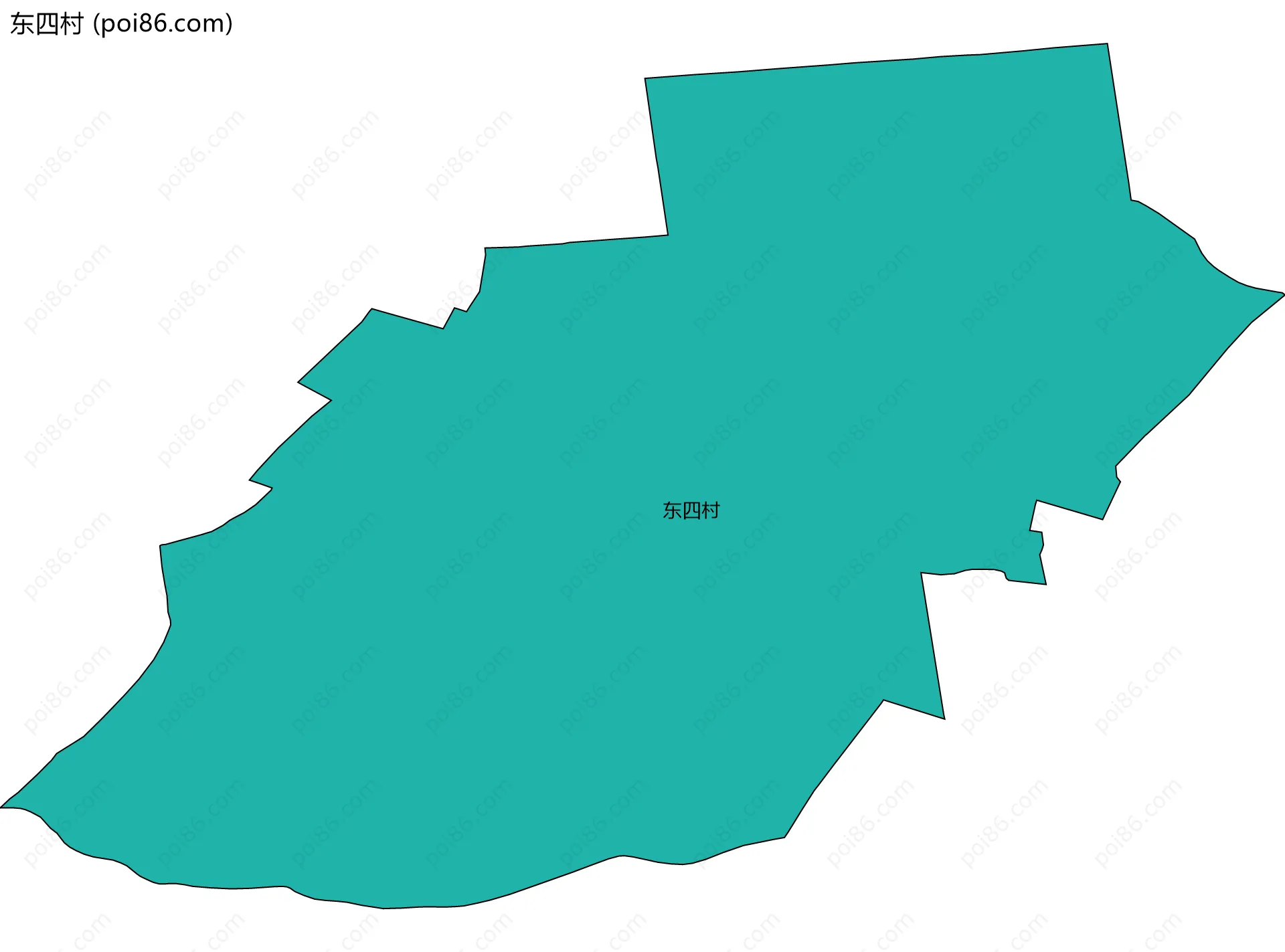 东四村边界地图