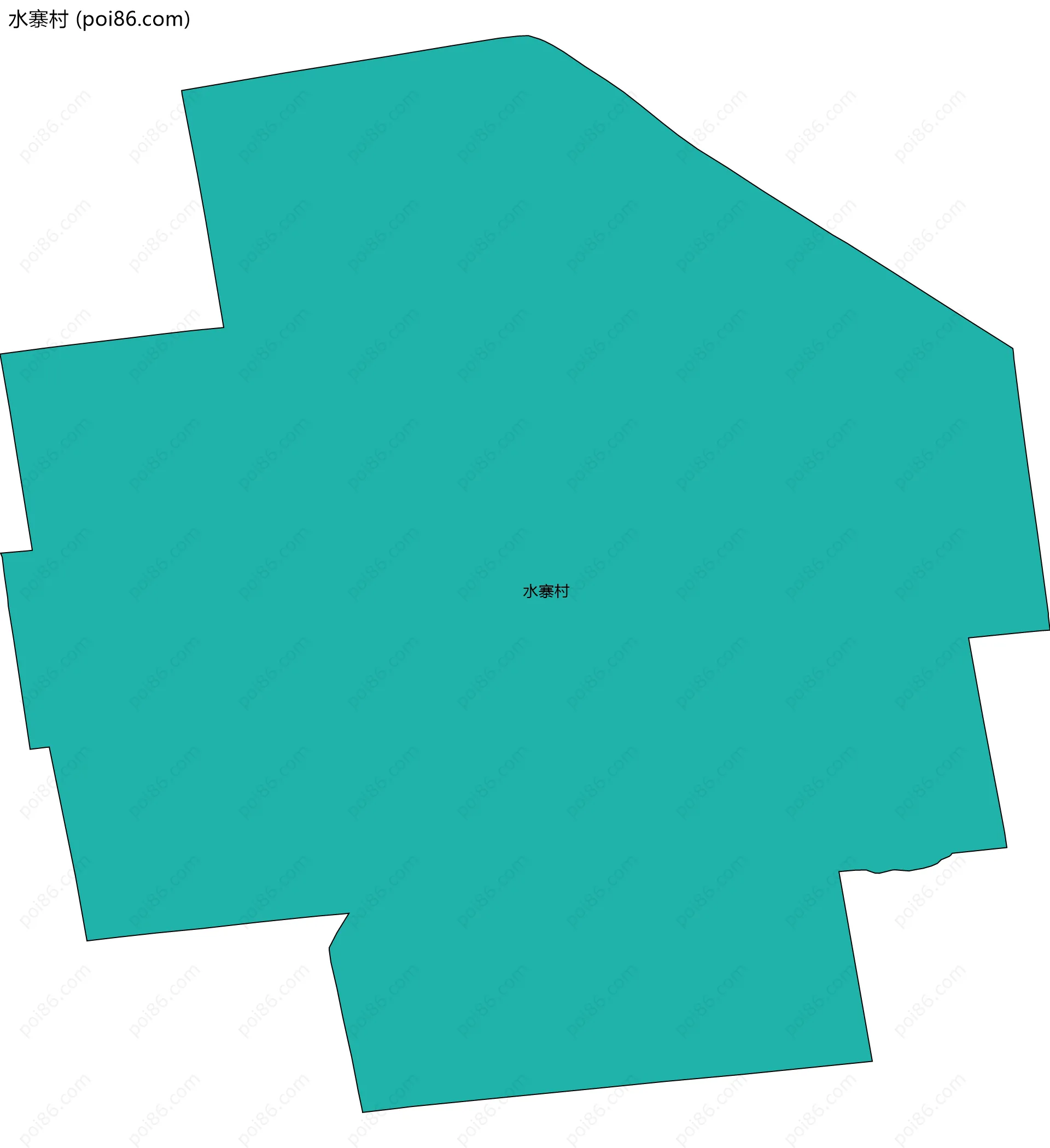 水寨村边界地图