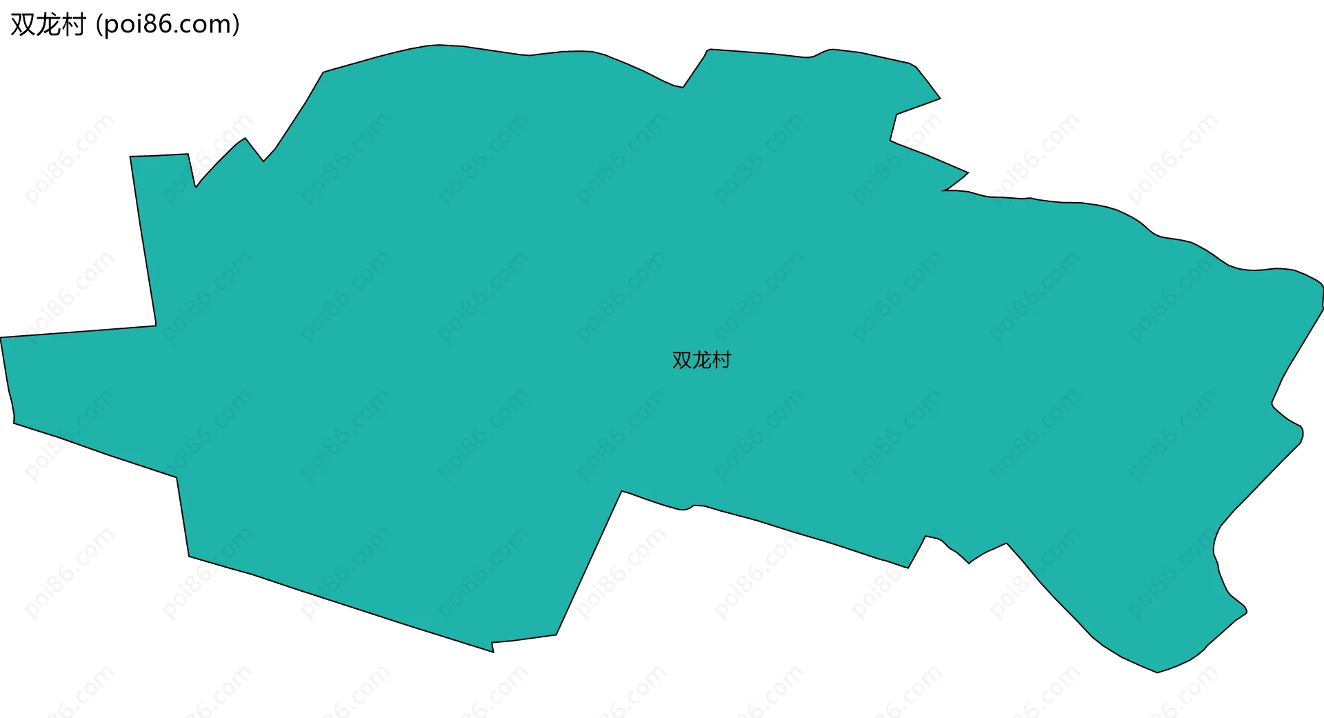 双龙村边界地图