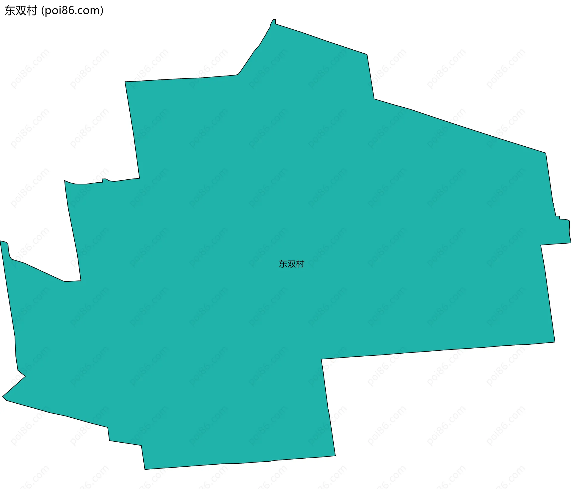 东双村边界地图