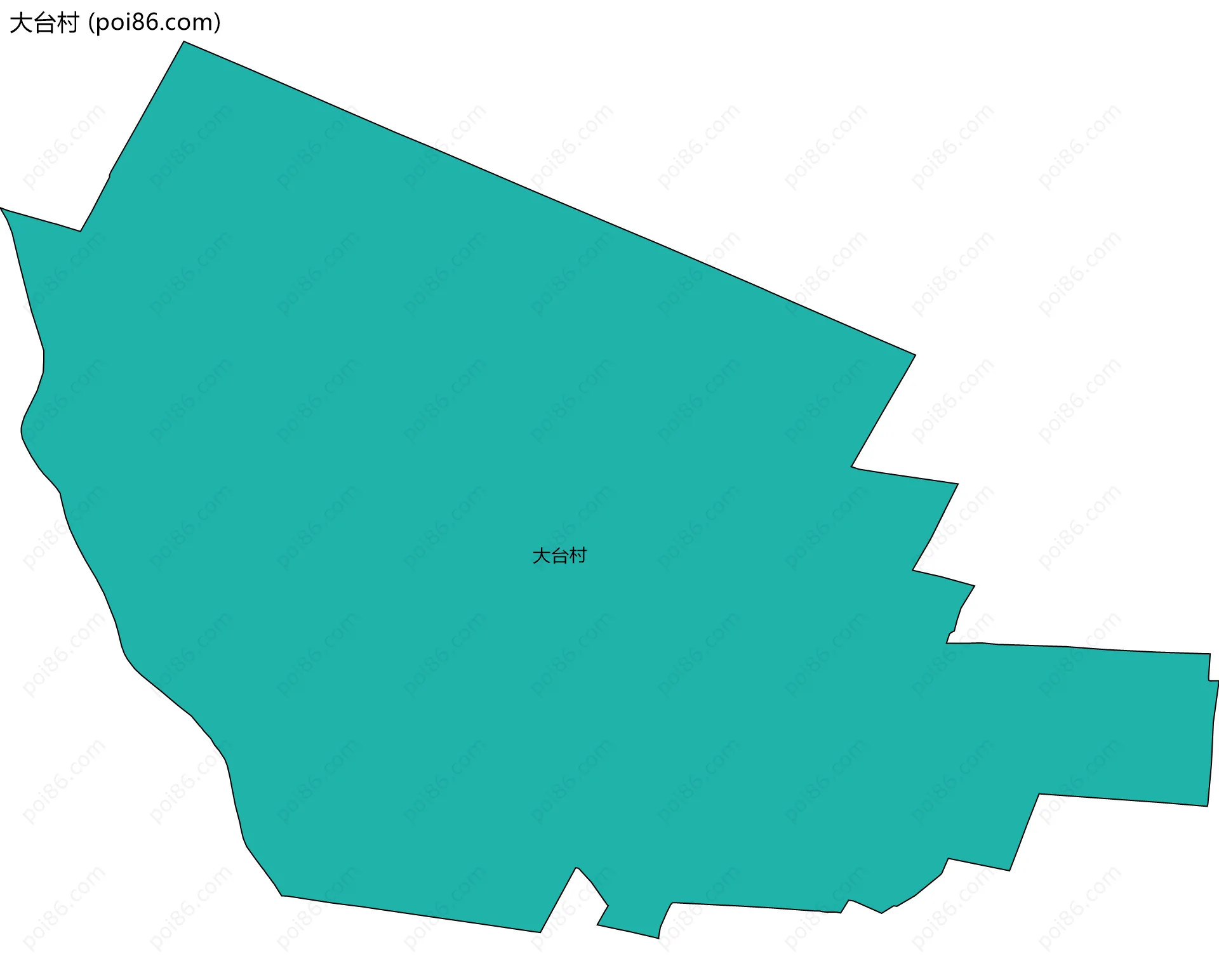 大台村边界地图