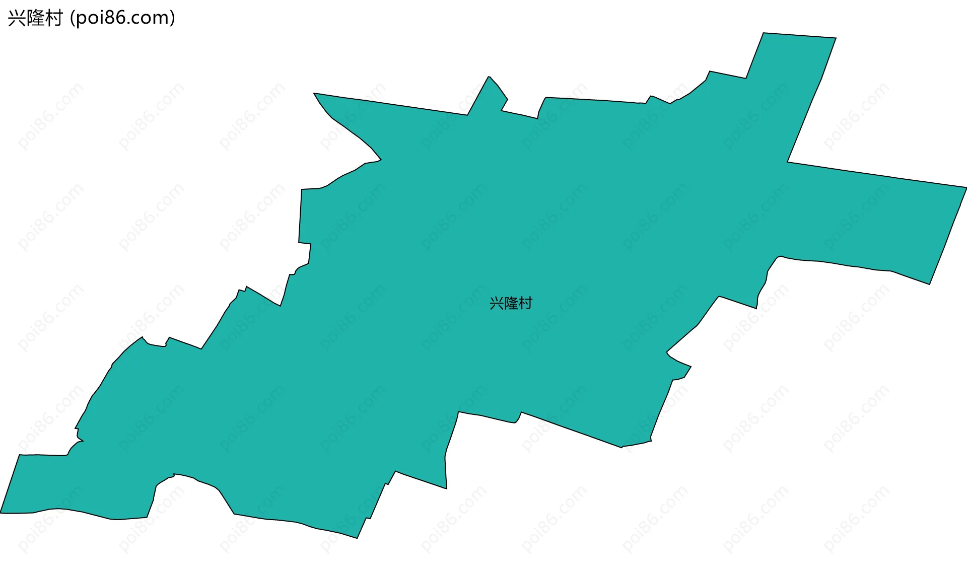 兴隆村边界地图