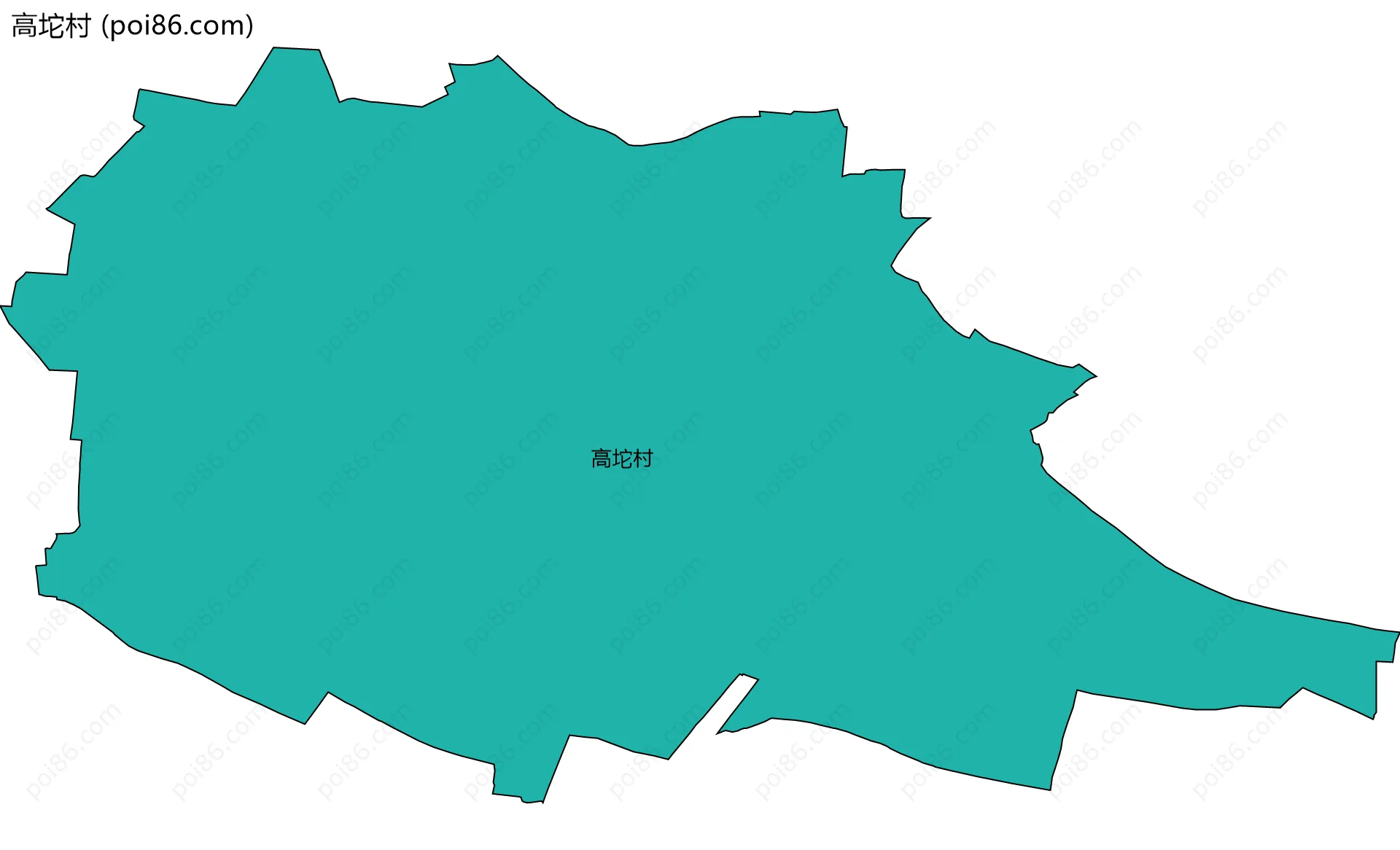 高坨村边界地图