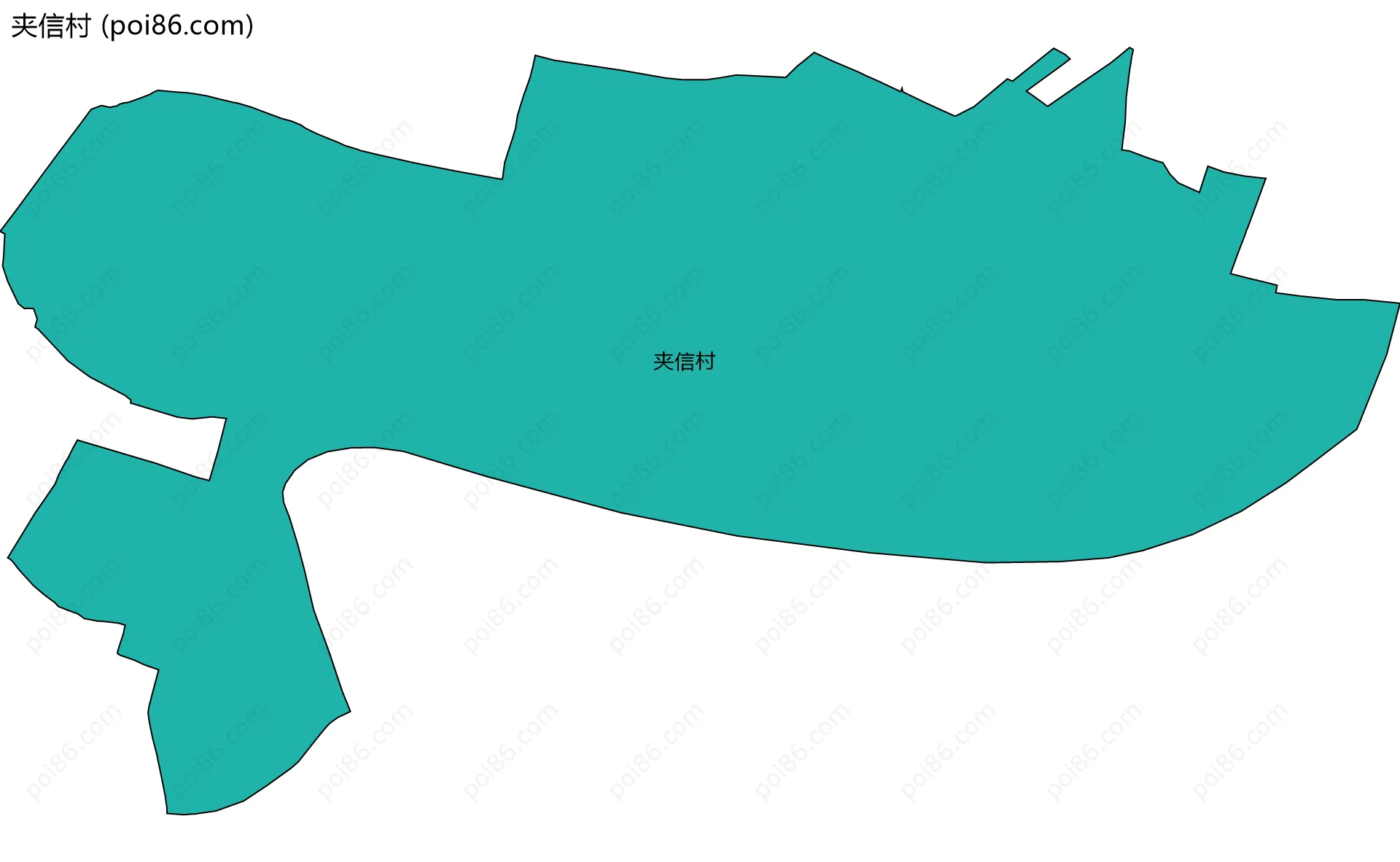 夹信村边界地图