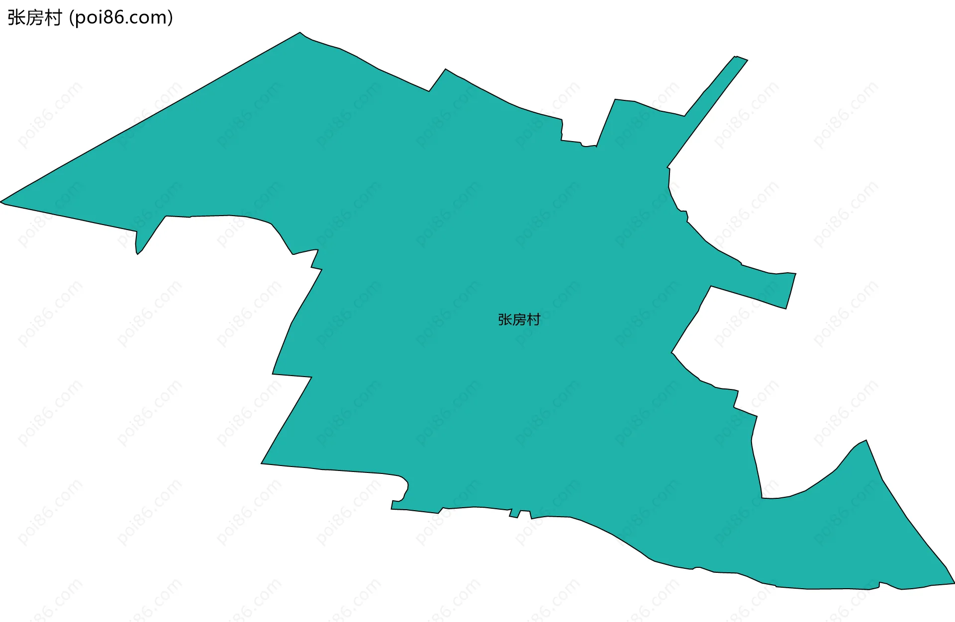 张房村边界地图