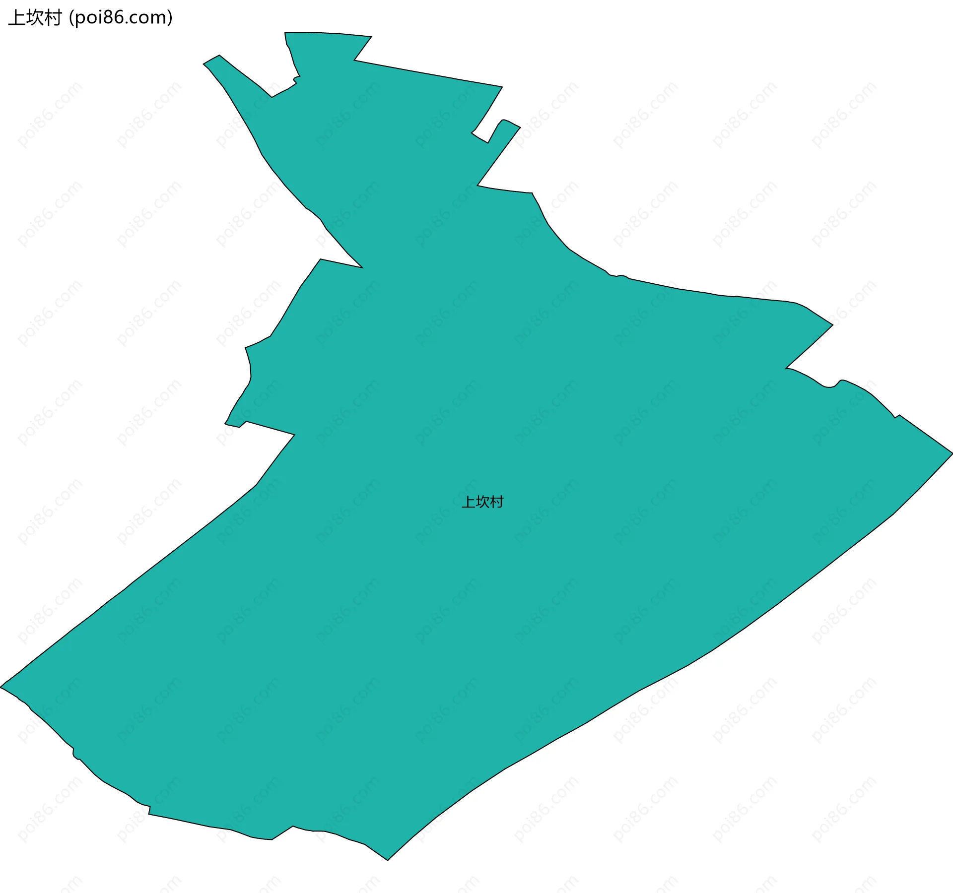 上坎村边界地图