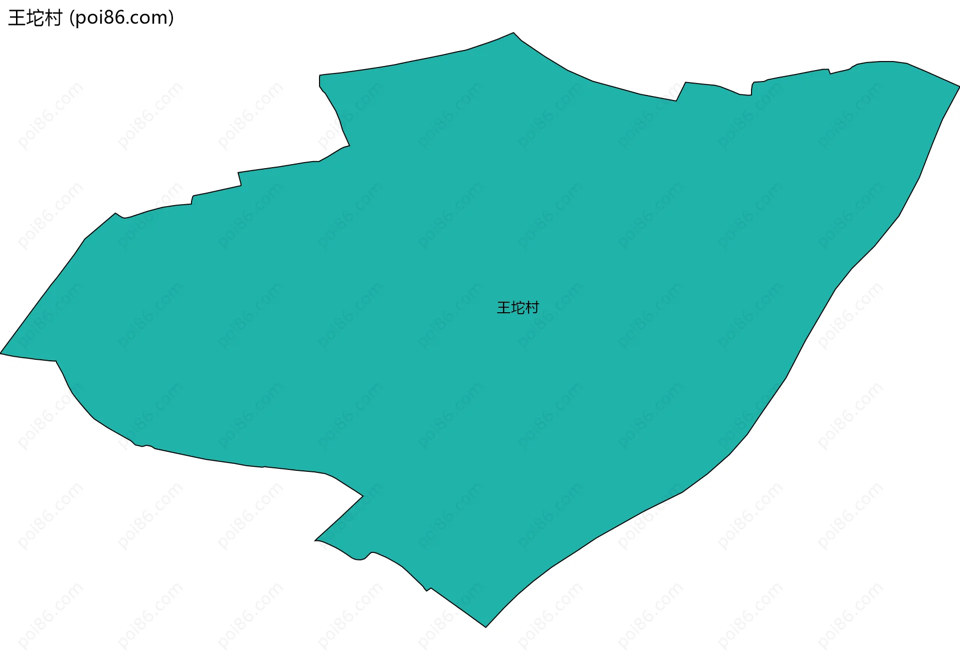 王坨村边界地图