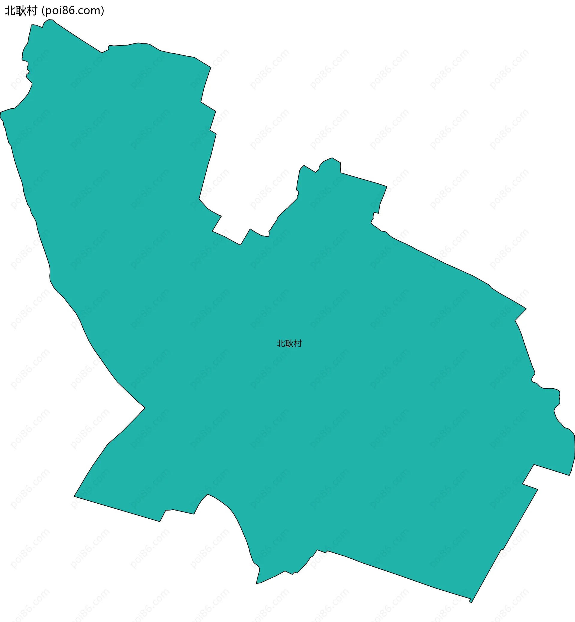 北耿村边界地图